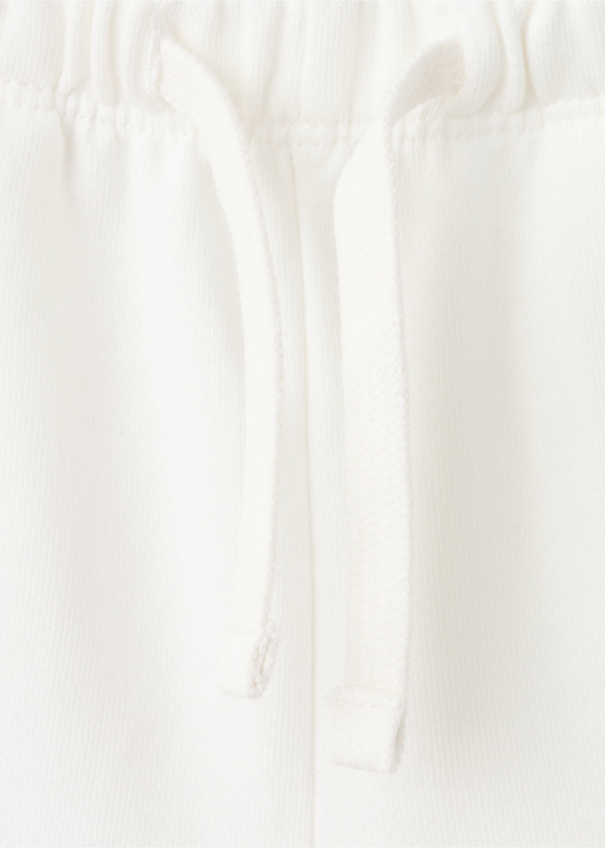 Shorts algodón cordón - Detalle del artículo 8, Blanco roto. Ref: 27056734-00.
