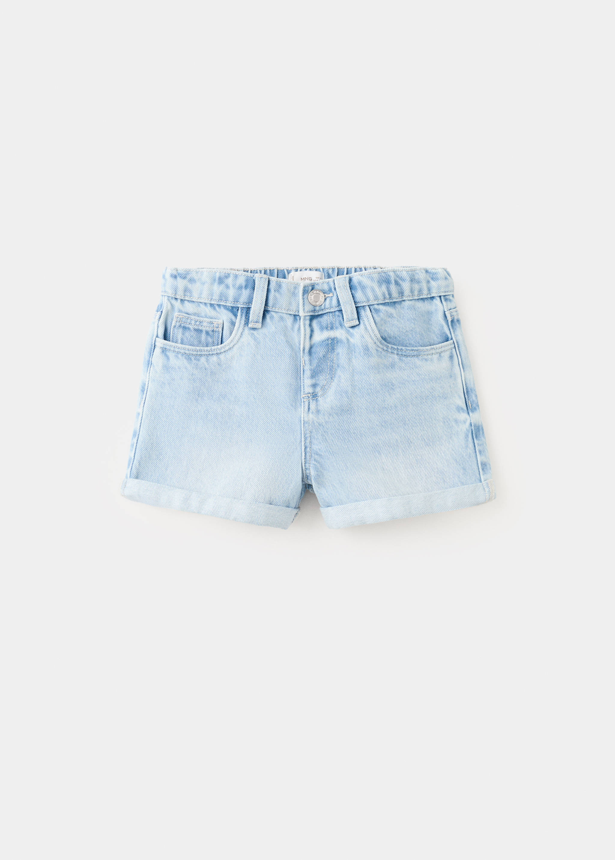 Shorts vaqueros bajo vuelto - Artículo sin modelo