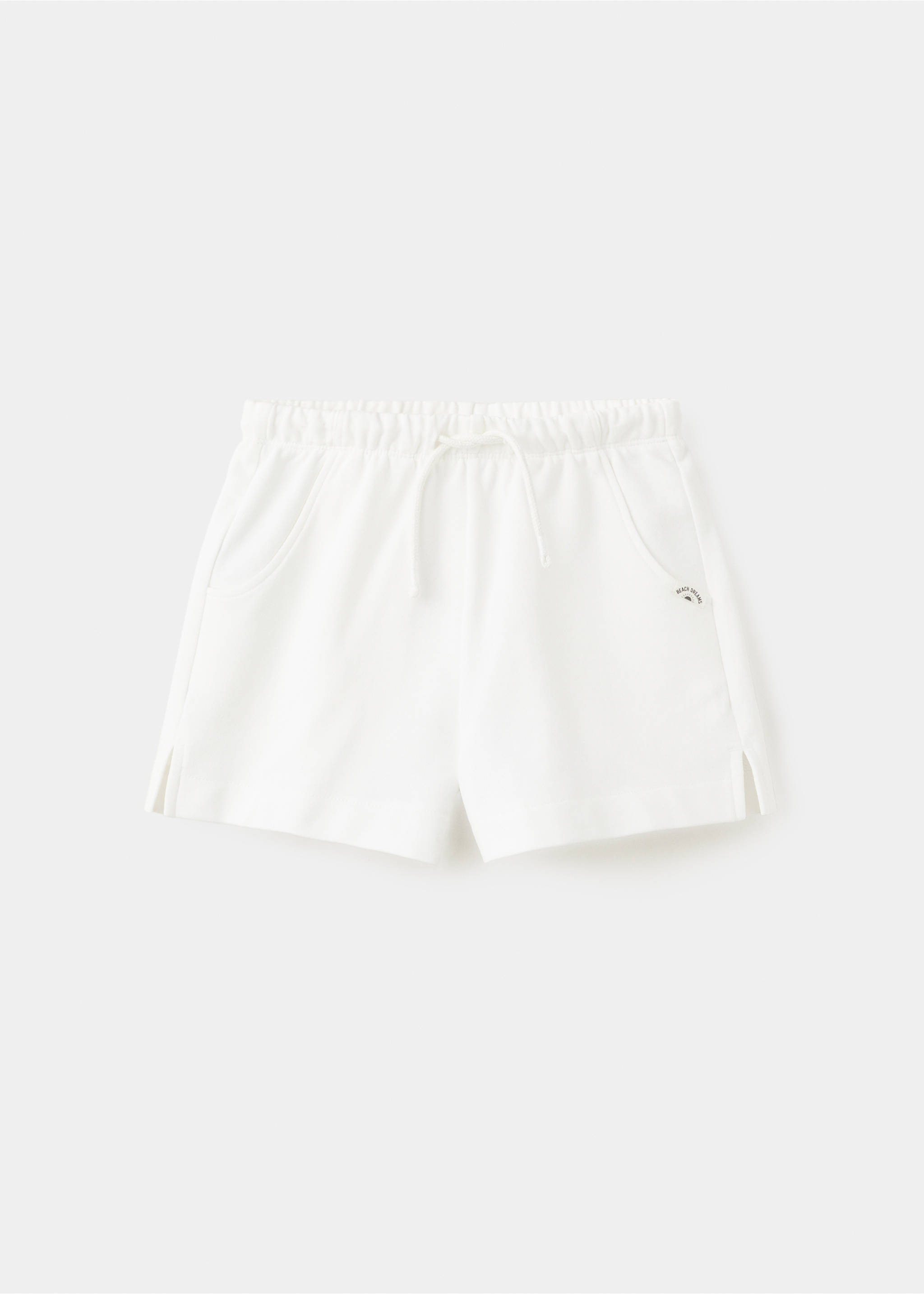 Cotton shorts with pockets - Товар без моделі, Брудно-білий. Ref: 27056738-00.