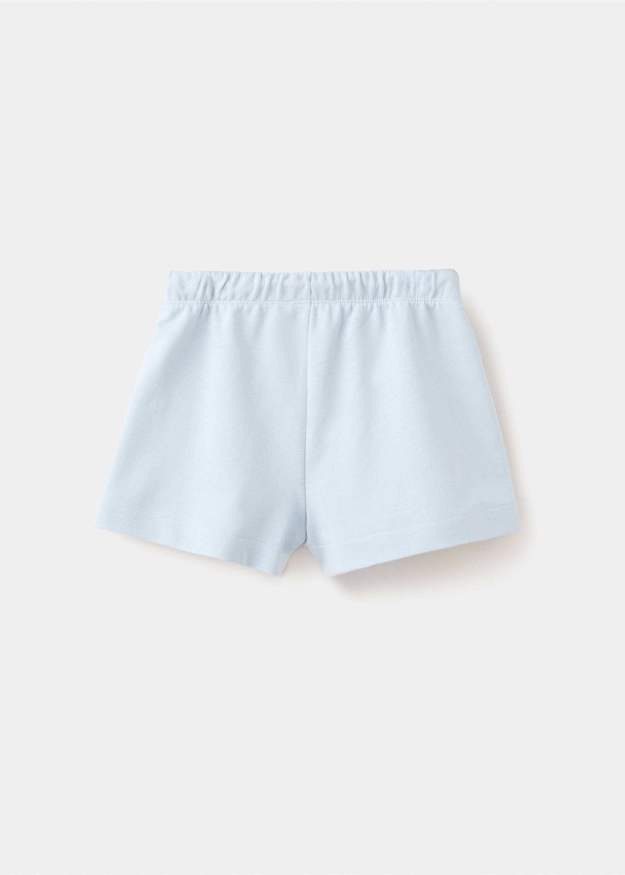 Short coton poches - Verso de l’article, Bleu ciel. Ref: 27056738-00.