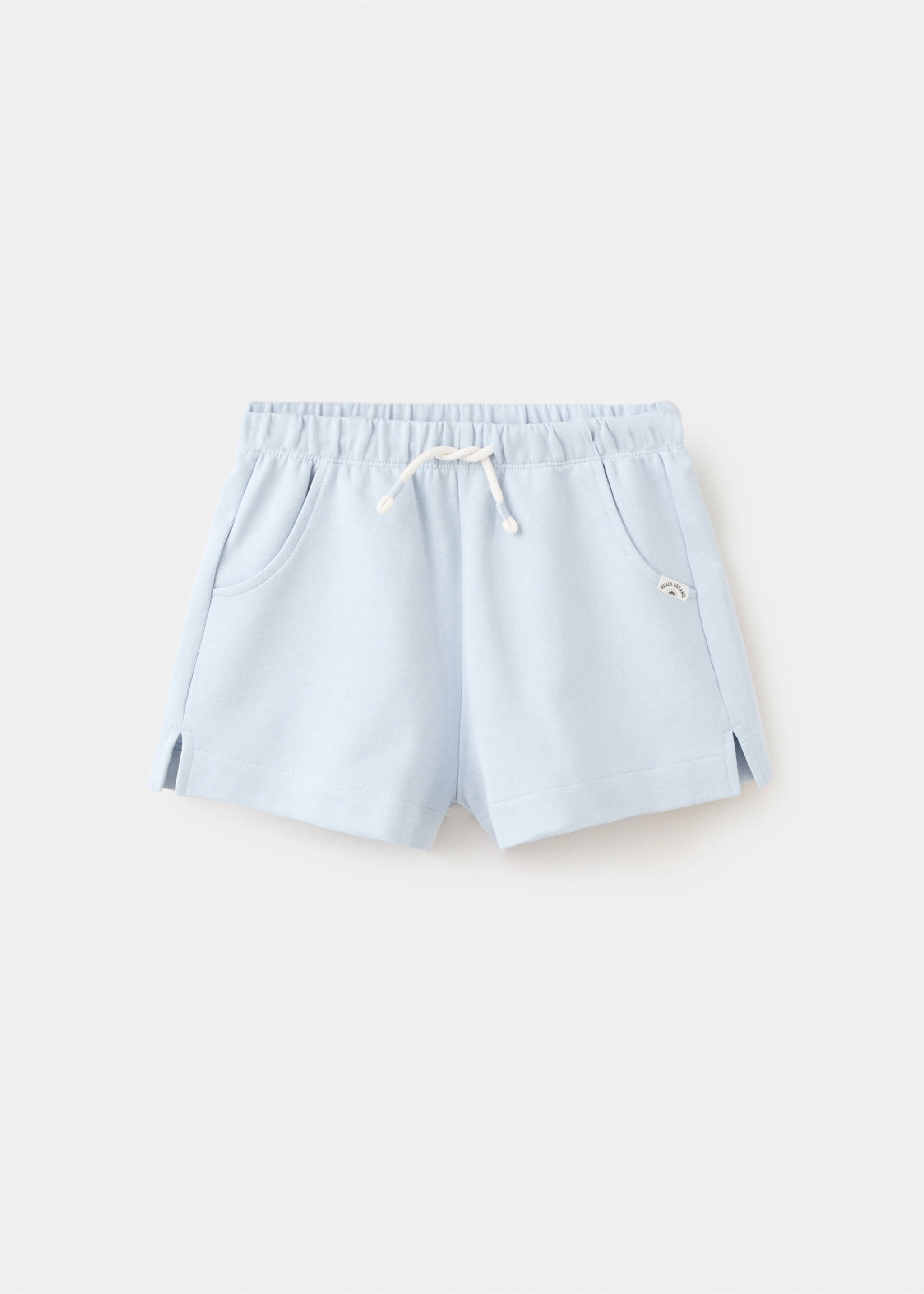 Cotton shorts with pockets - Товар без моделі, Світло-блакитний. Ref: 27056738-00.