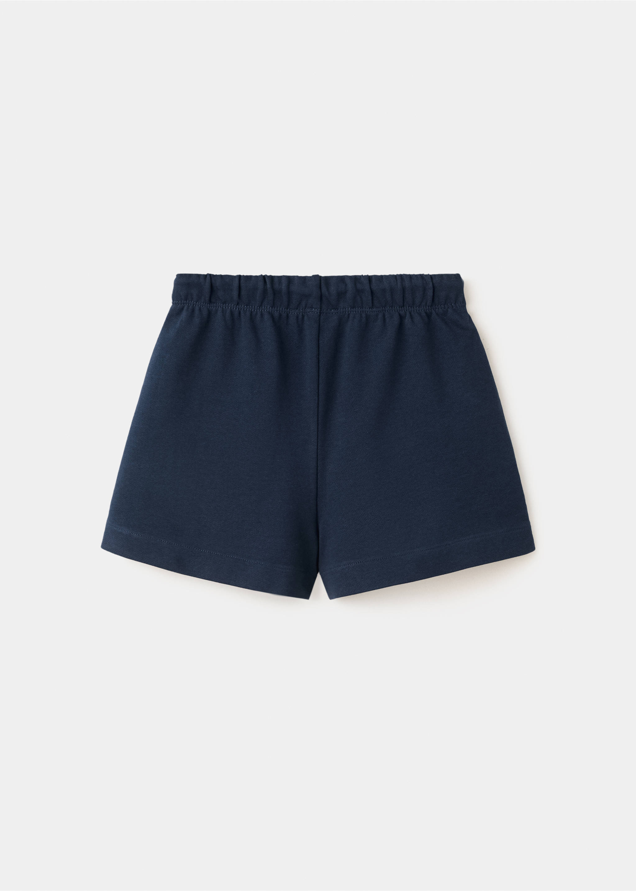 Short coton poches - Verso de l’article, Bleu marine. Ref: 27056738-00.