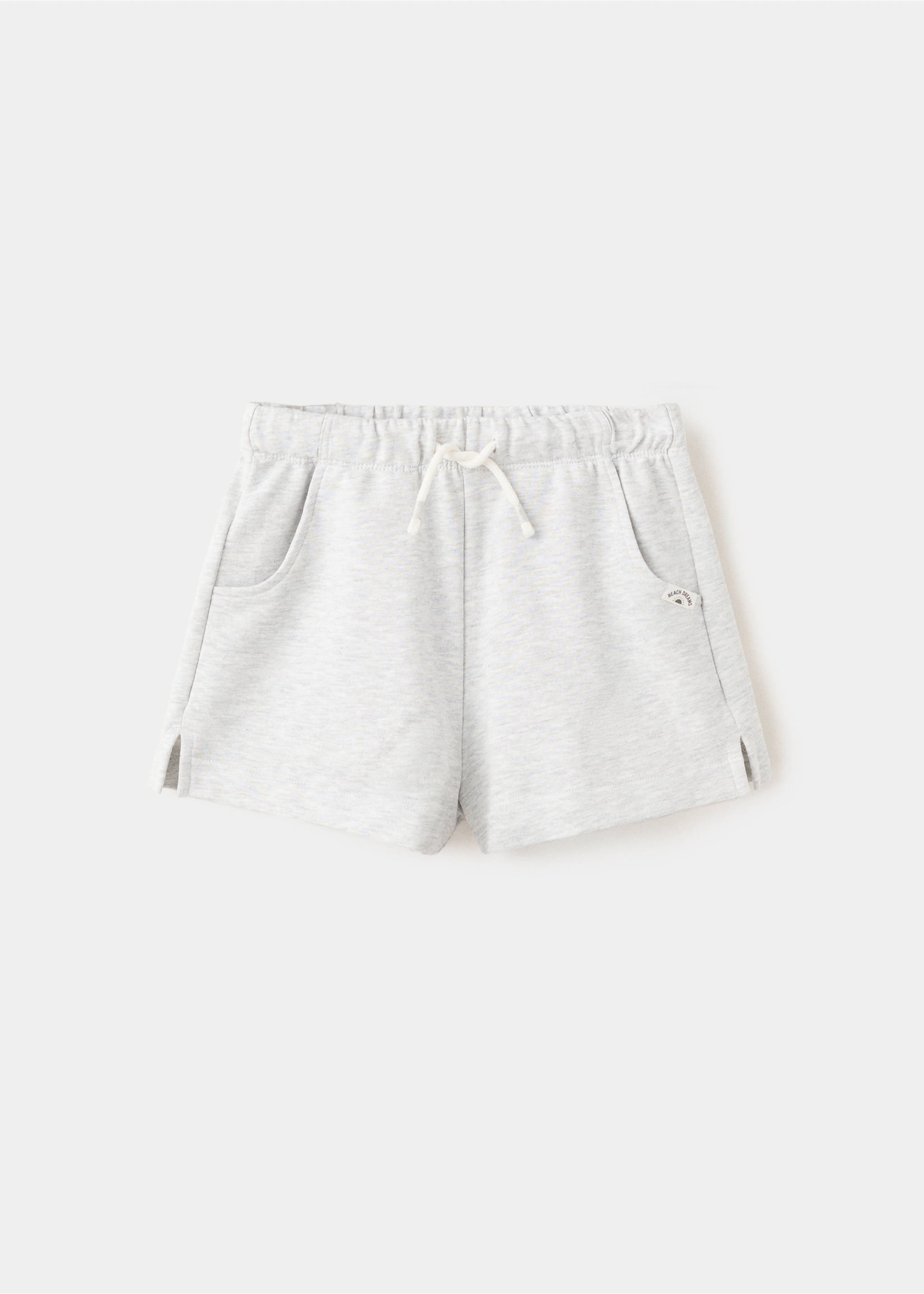 Celana pendek katun dengan kantong - Barang tanpa model, Abu-abu Heather Medium. Ref: 27056738-00.