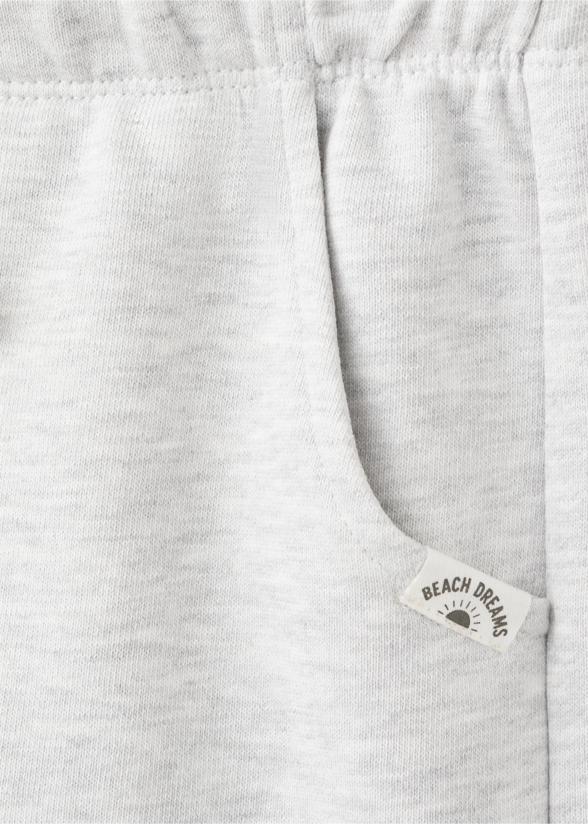 Celana pendek katun dengan kantong - Rincian barang 0, Abu-abu Heather Medium. Ref: 27056738-00.