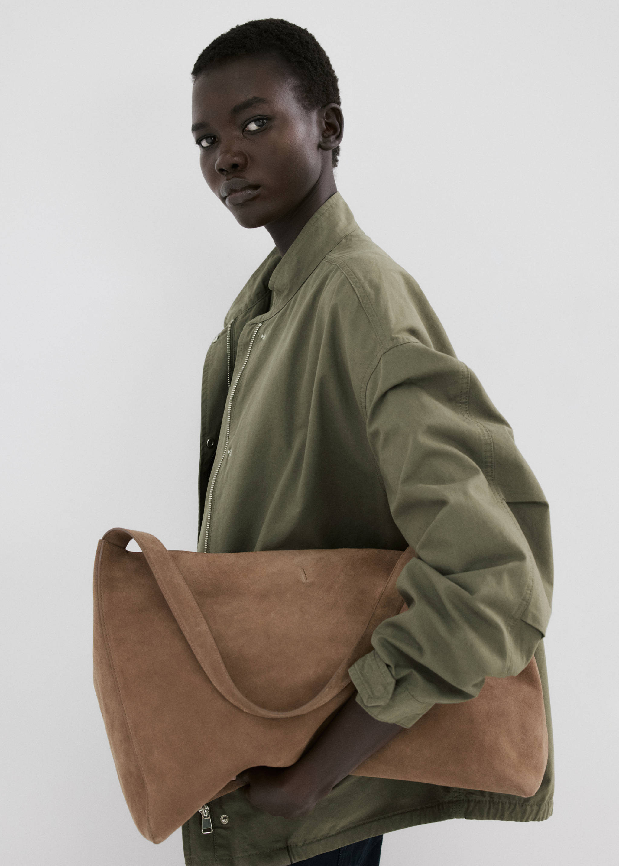 Veste en coton poches - Plan moyen