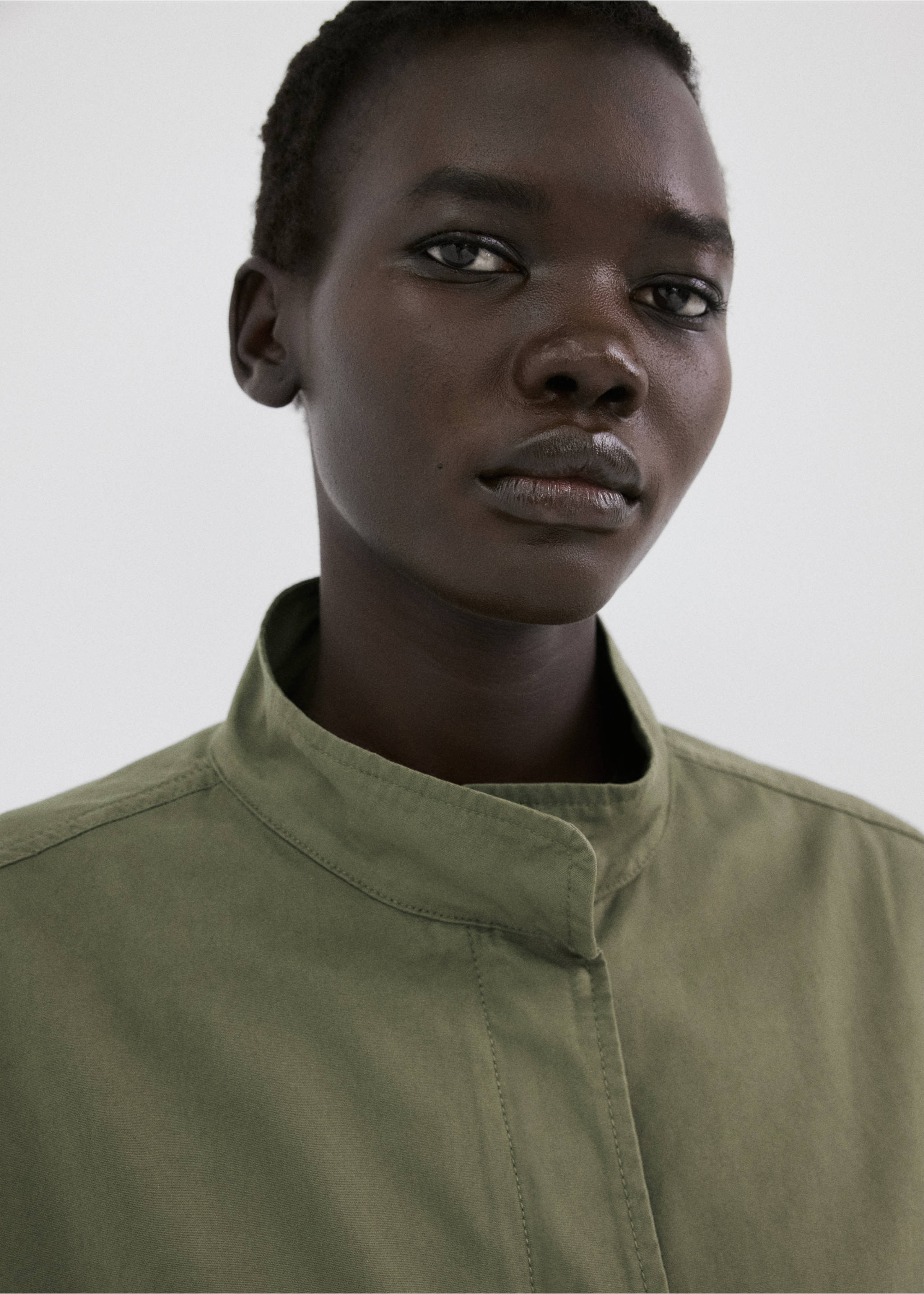 Veste en coton poches - Détail de l'article 1, Kaki. Ref: 27056740-00.