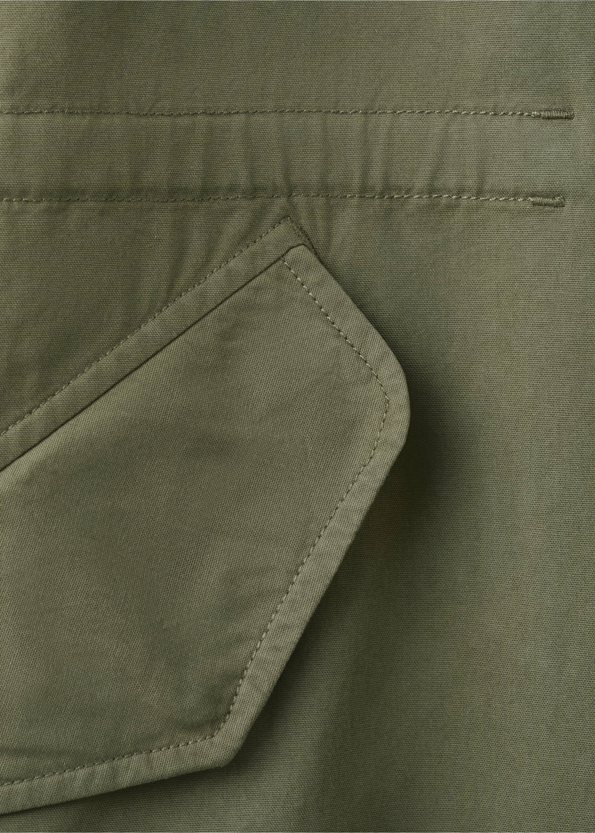 Veste en coton poches - Détail de l'article 0, Kaki. Ref: 27056740-00.