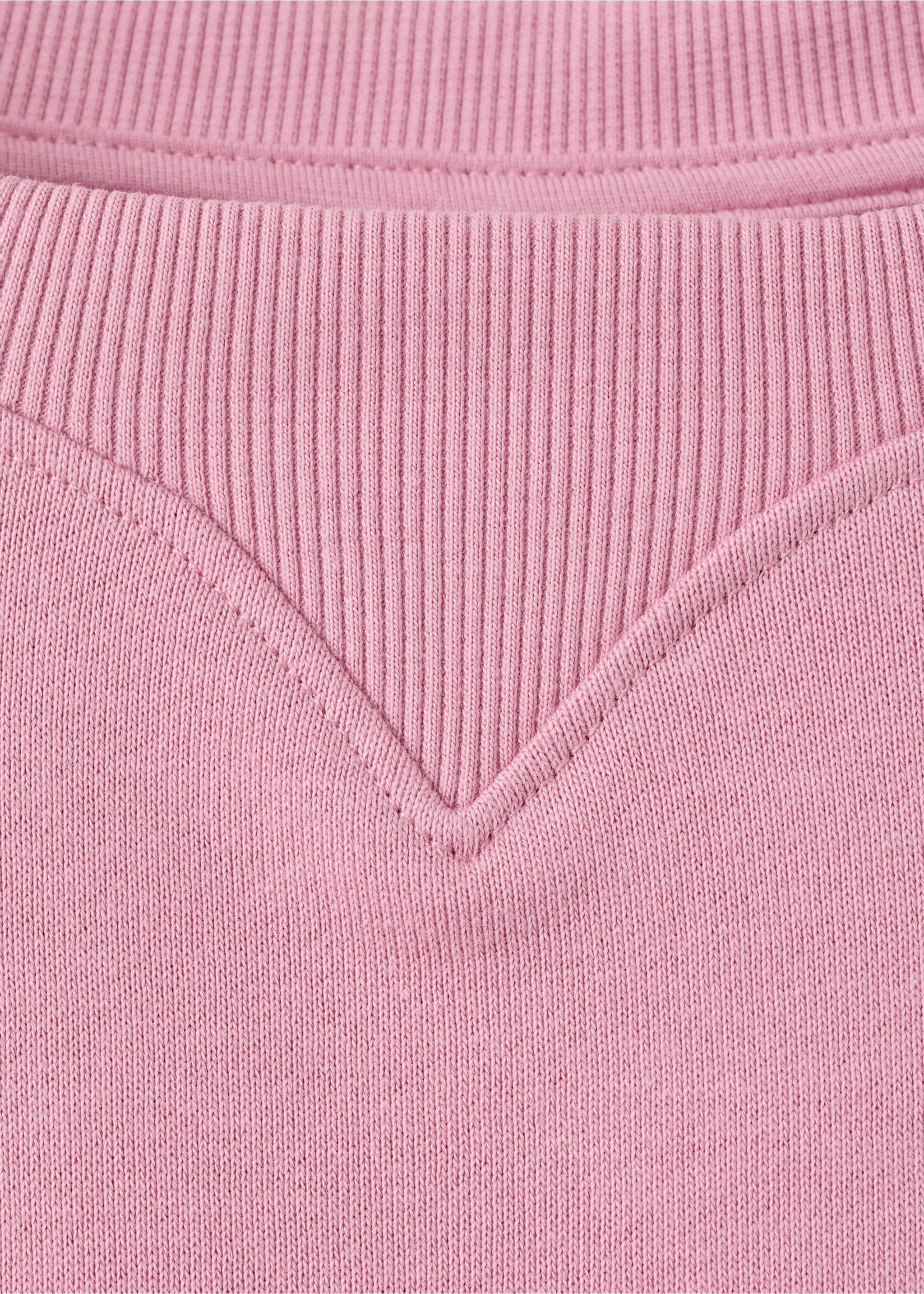 Cotton sweatshirt with text print - Details of the article 8, Pink. Ref: 27056741-00.