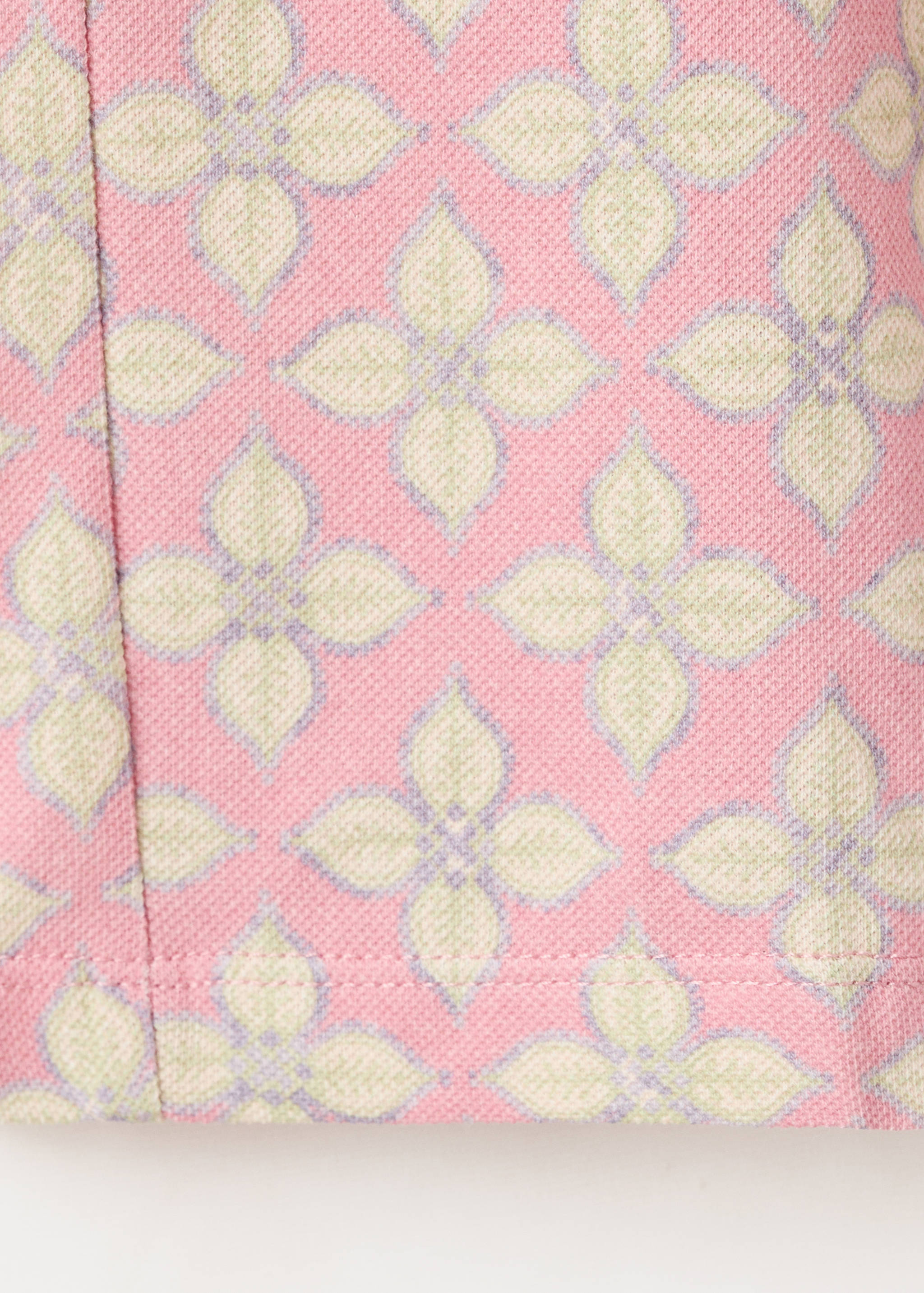 Printed cotton trousers - Details of the article 0