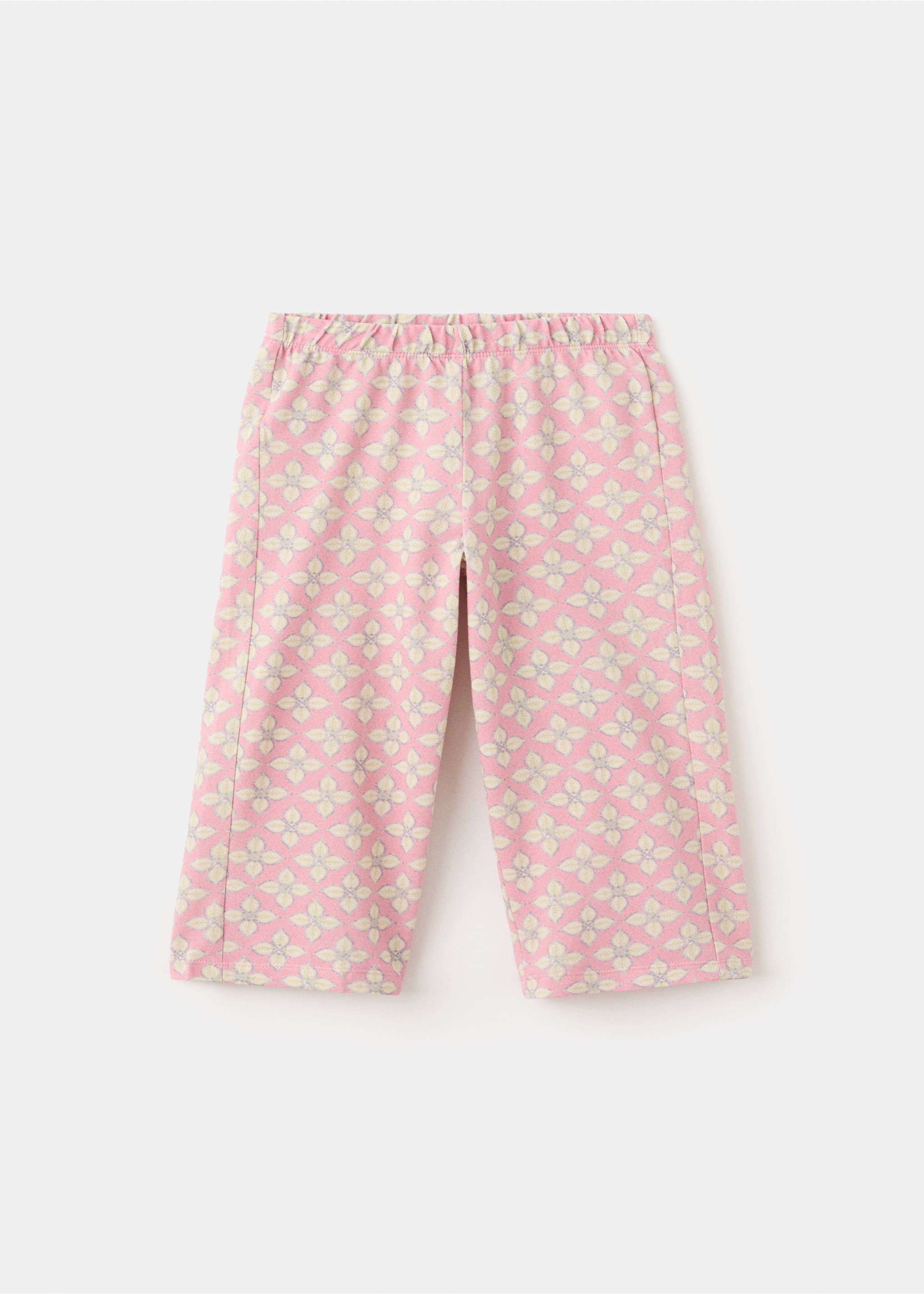 Pantalon imprimé coton - Article sans modèle, Rose. Ref: 27056745-00.
