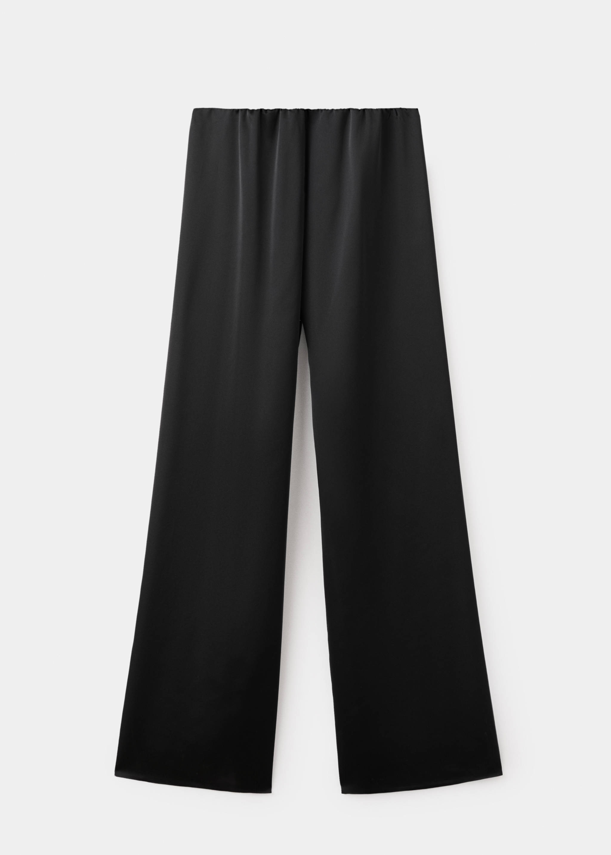Satin straight-fit trousers - Article without model