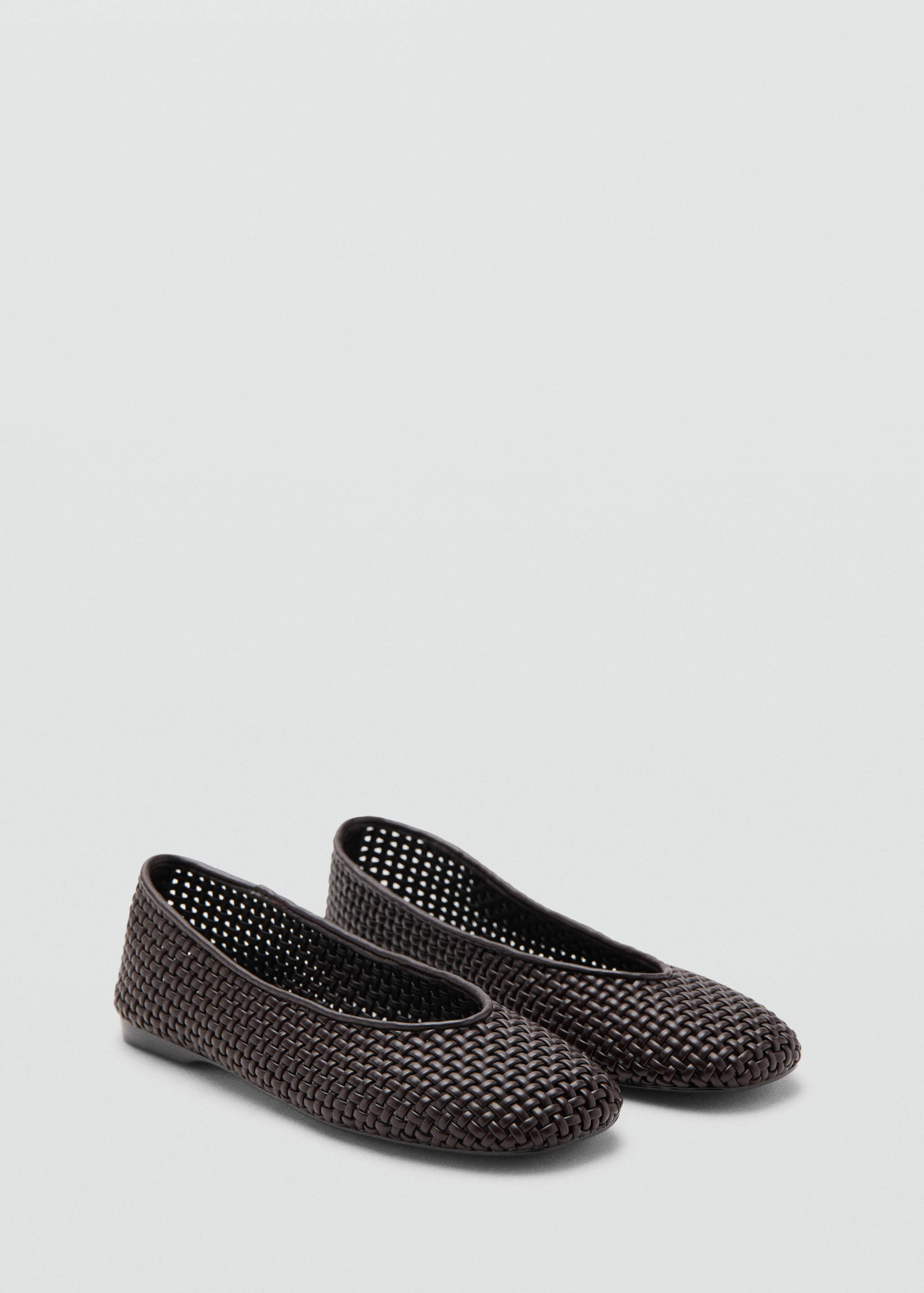 Braided ballerina flat - Medium plane