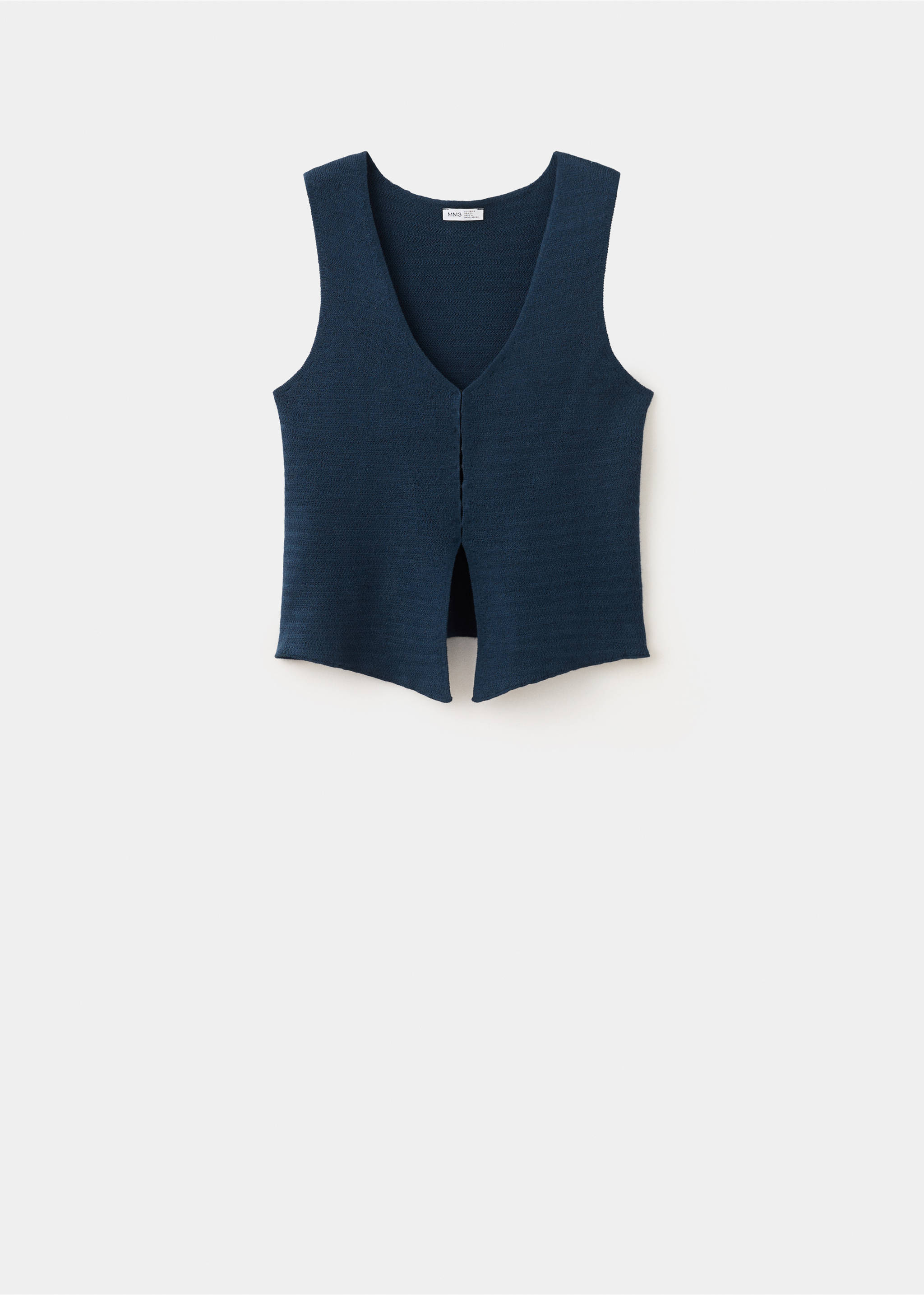 Top fluido com fecho de colchetes - Artigo sem modelo, Azul-marinho. Ref: 27057137-00.