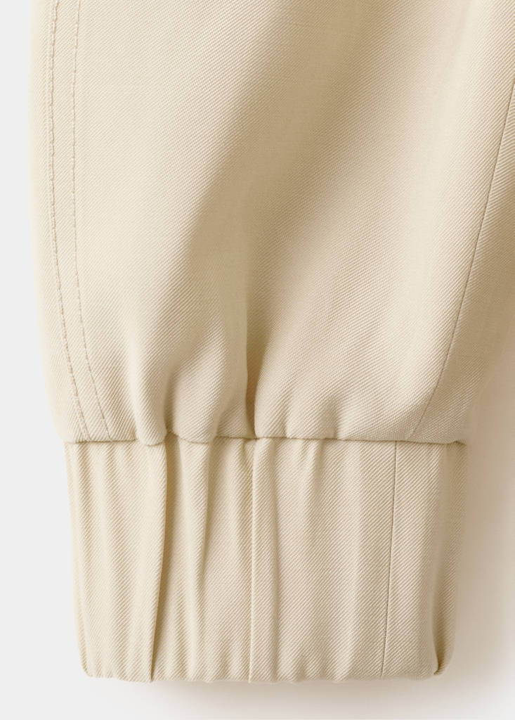Oversize jacket with pockets — Ecru