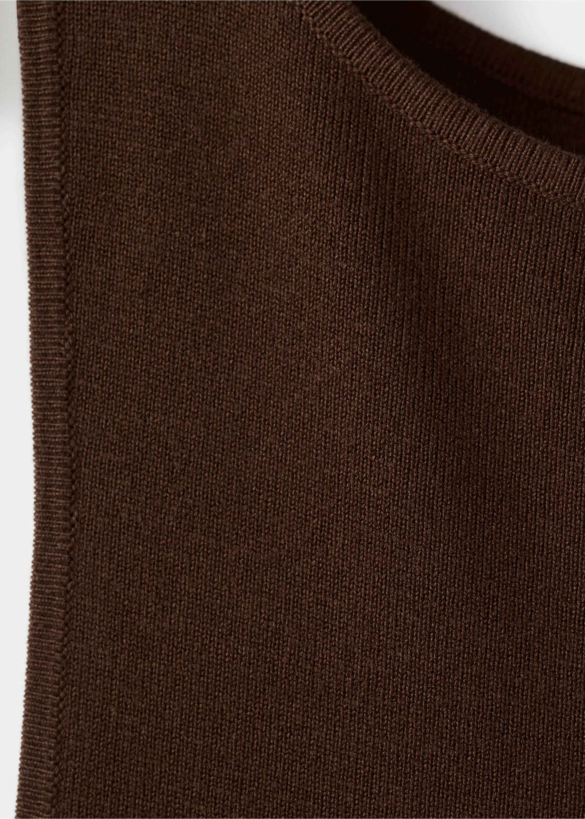 Robe midi ajustée - Détail de l'article 8, Chocolat. Ref: 27057140-00.