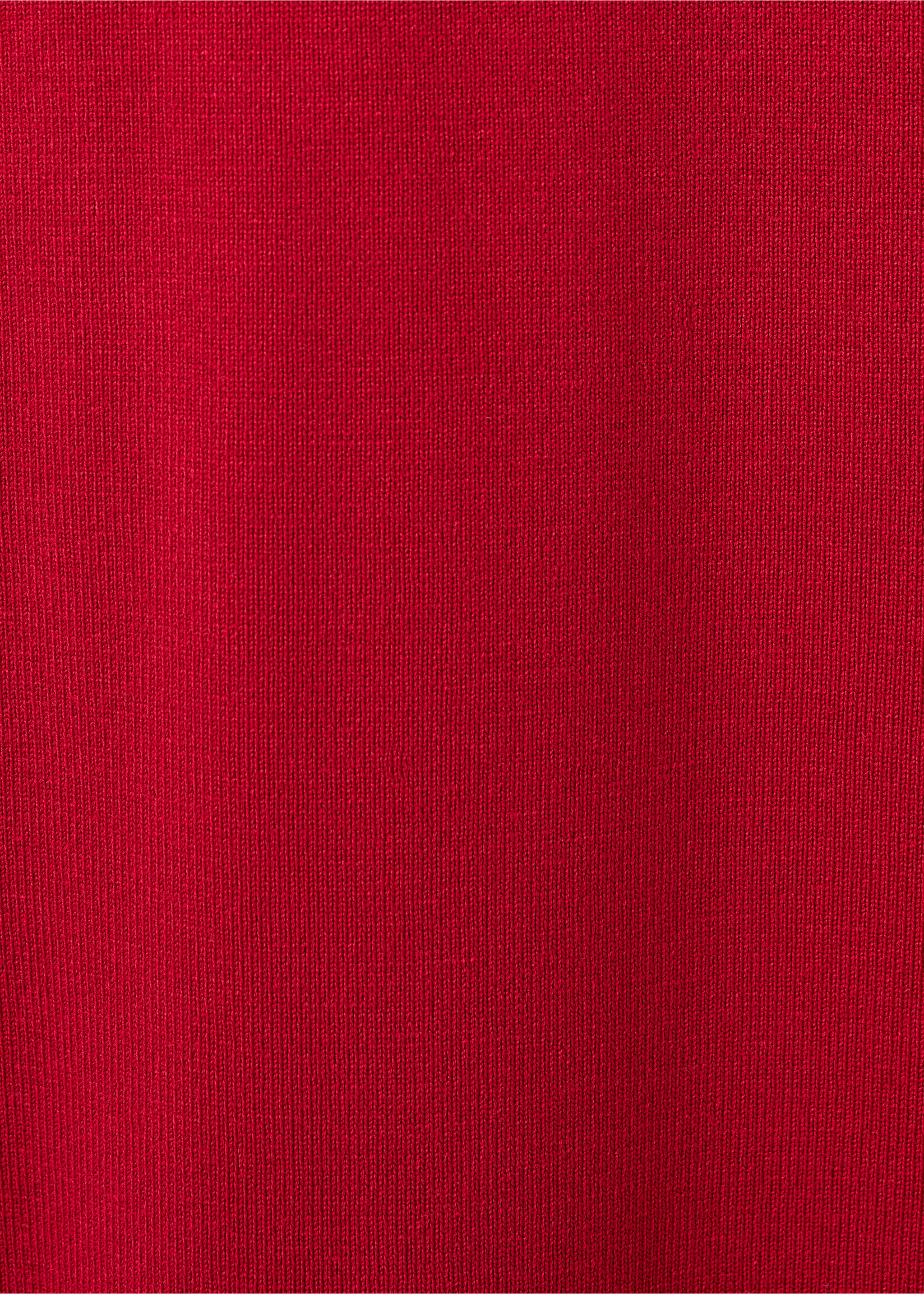 Fitted midi-dress - Details of the article 0, Red. Ref: 27057140-00.