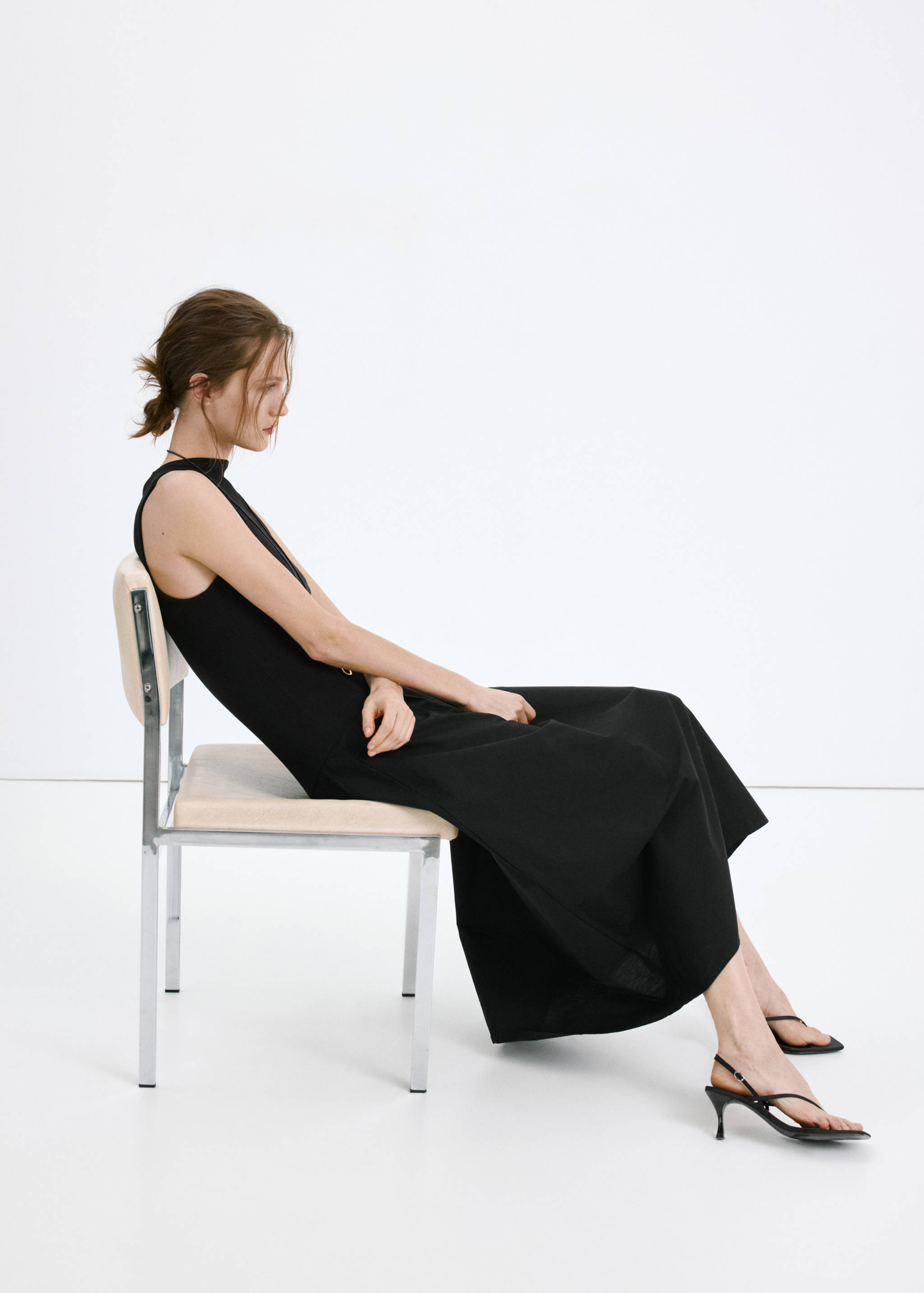 Vestido combinado algodón - Detalle del artículo 2