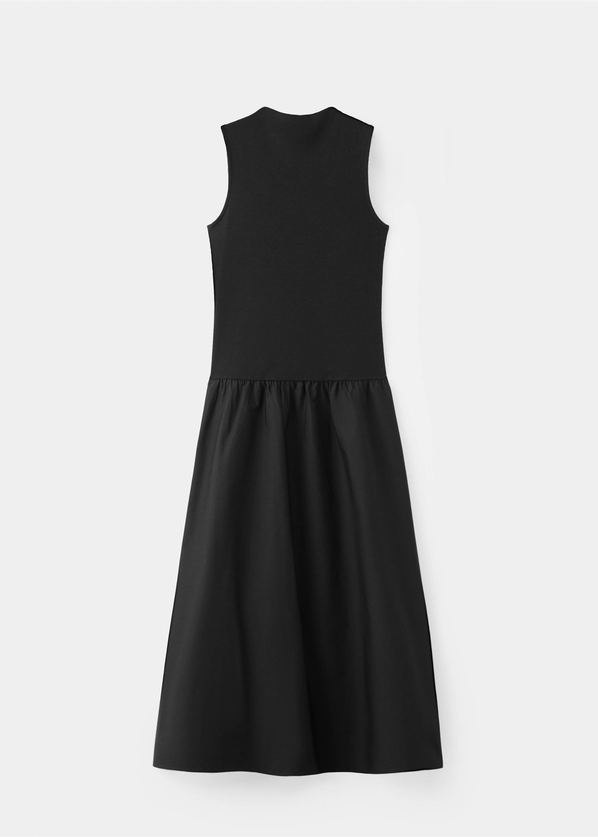 Contrast-bodice dress - Article without model, Black. Ref: 27057141-00.