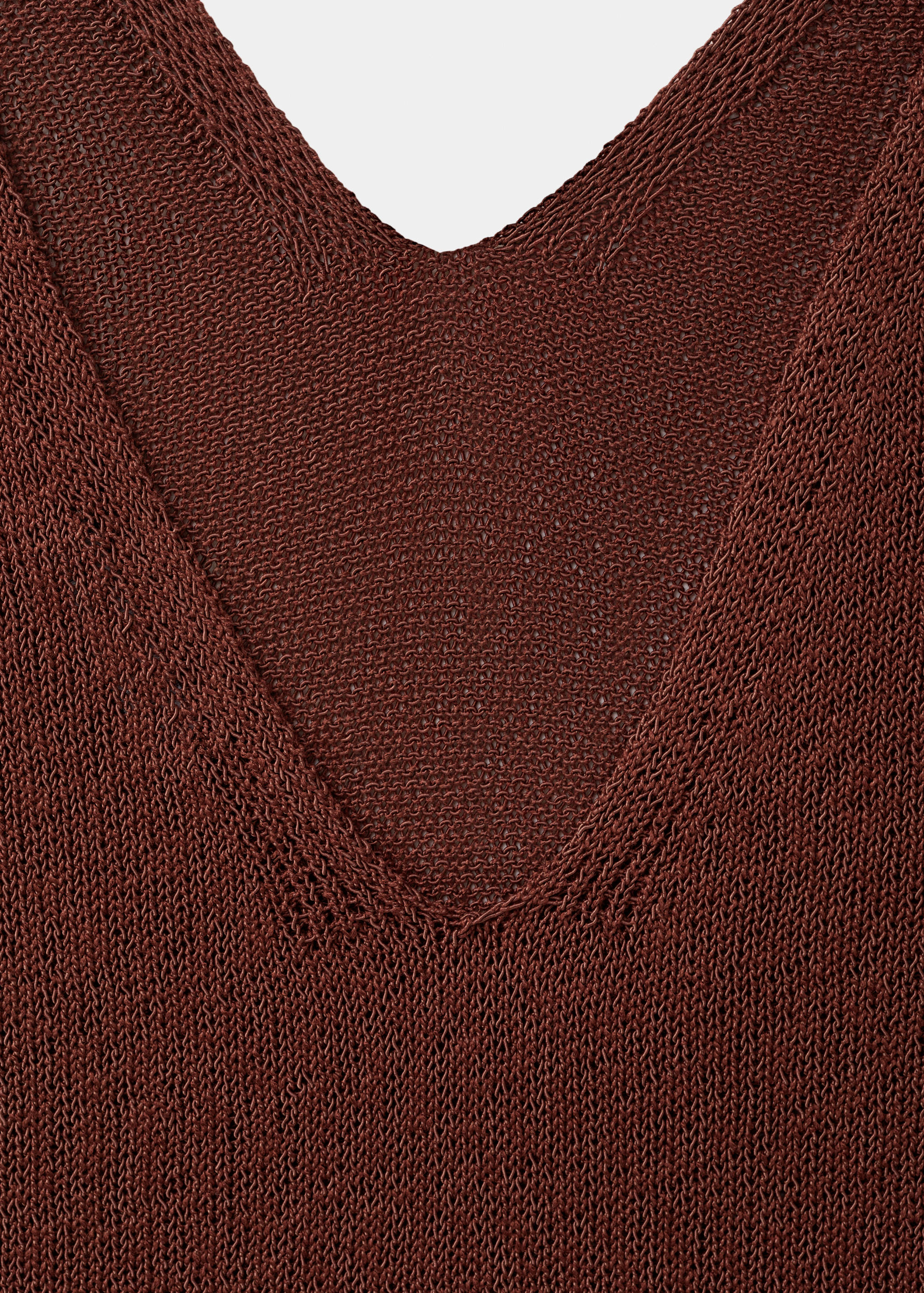 V-neck knitted dress - Details of the article 0