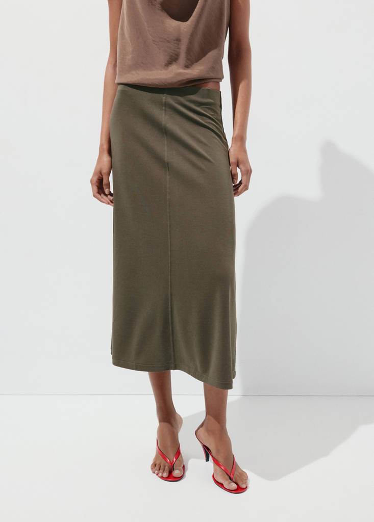 Modal straight skirt