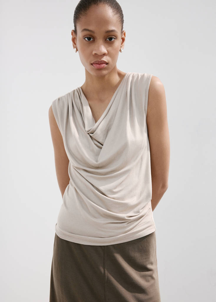 Modal pencil skirt — Khaki