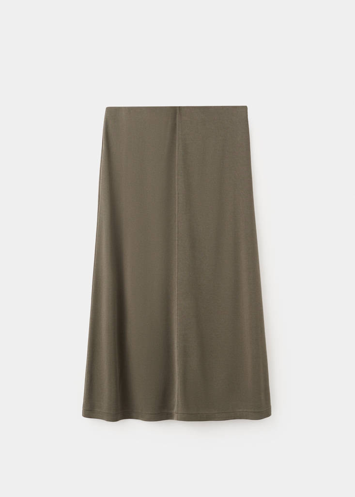 Modal pencil skirt — Khaki
