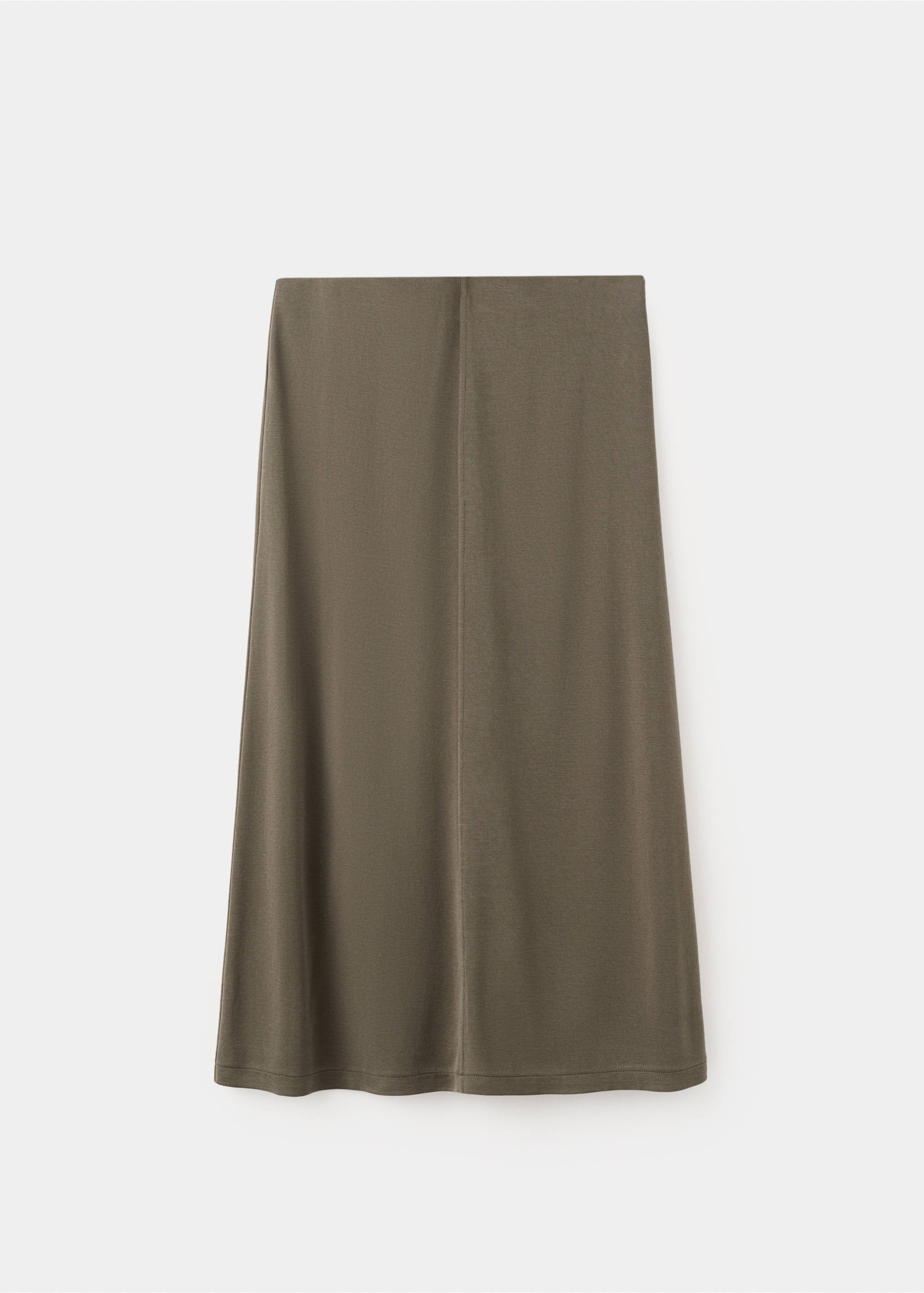 Modal pencil skirt - Article without model, Khaki. Ref: 27057149-00.
