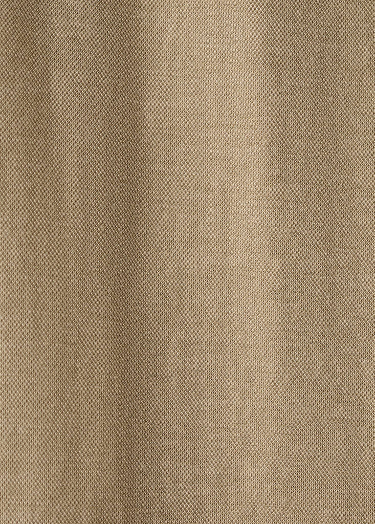 Straight mid-rise trousers — Medium Brown