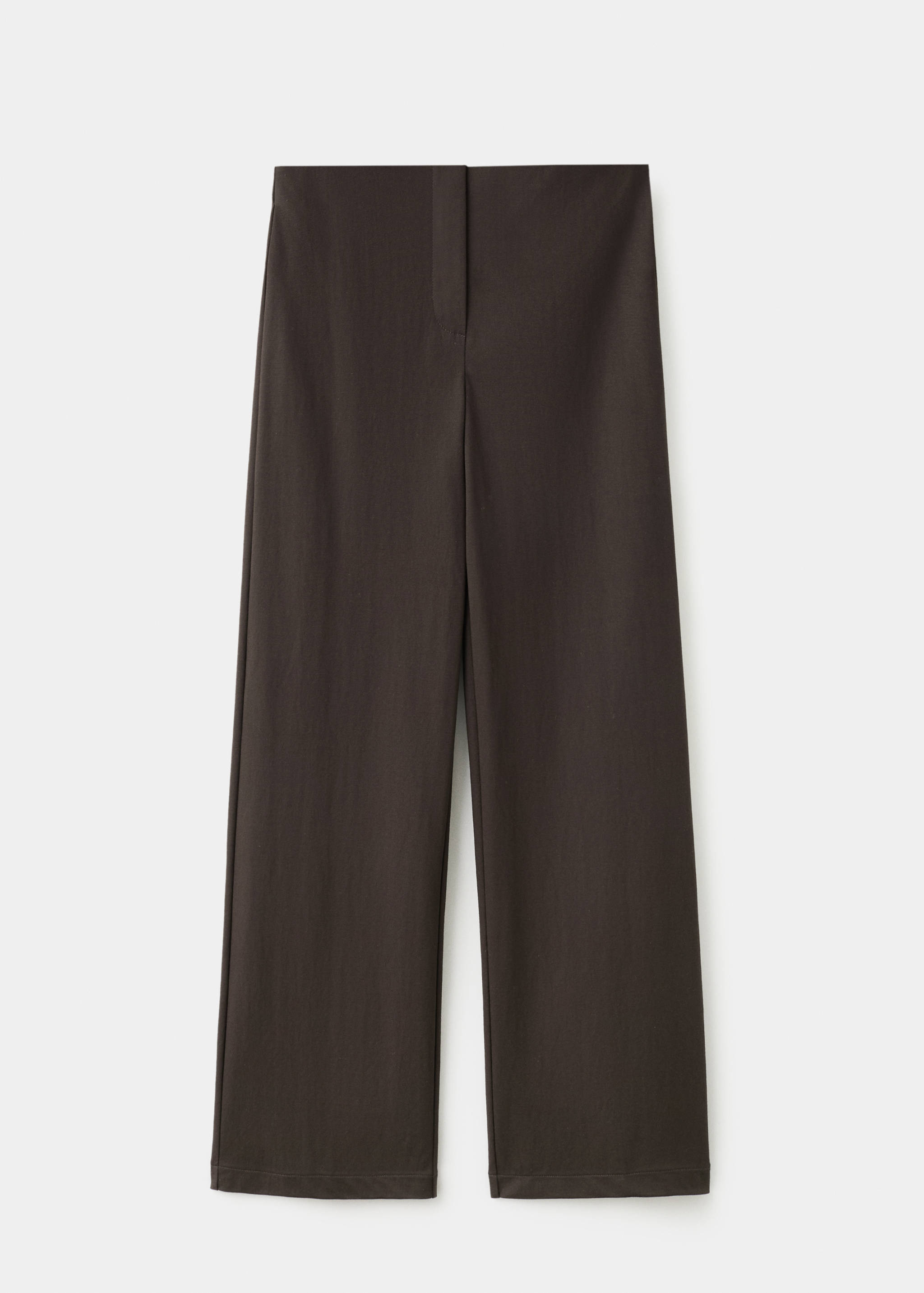 Straight mid-rise trousers - Article without model