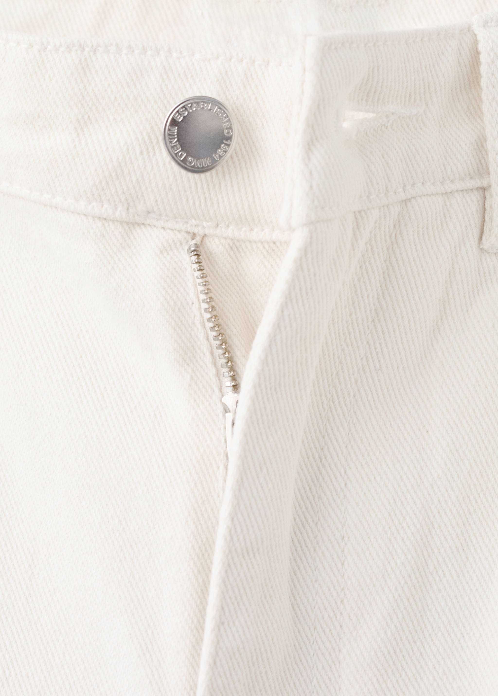 Wide leg jeans with floral embroidery - Details of the article 0