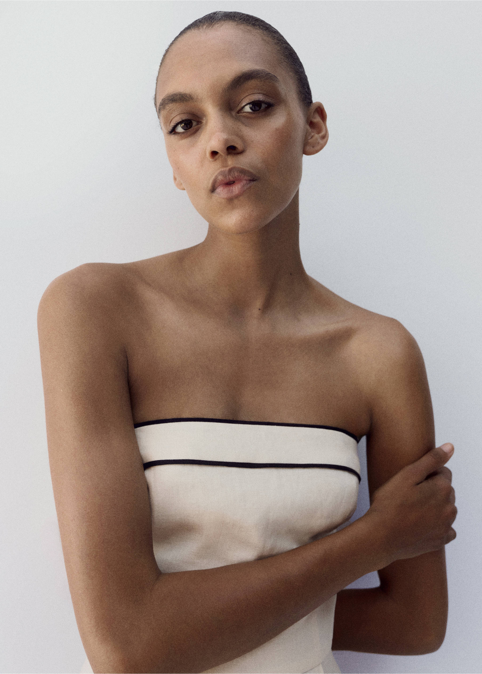 Mono lino palabra de honor - Detalle del artículo 2, Crudo. Ref: 27057152-01.