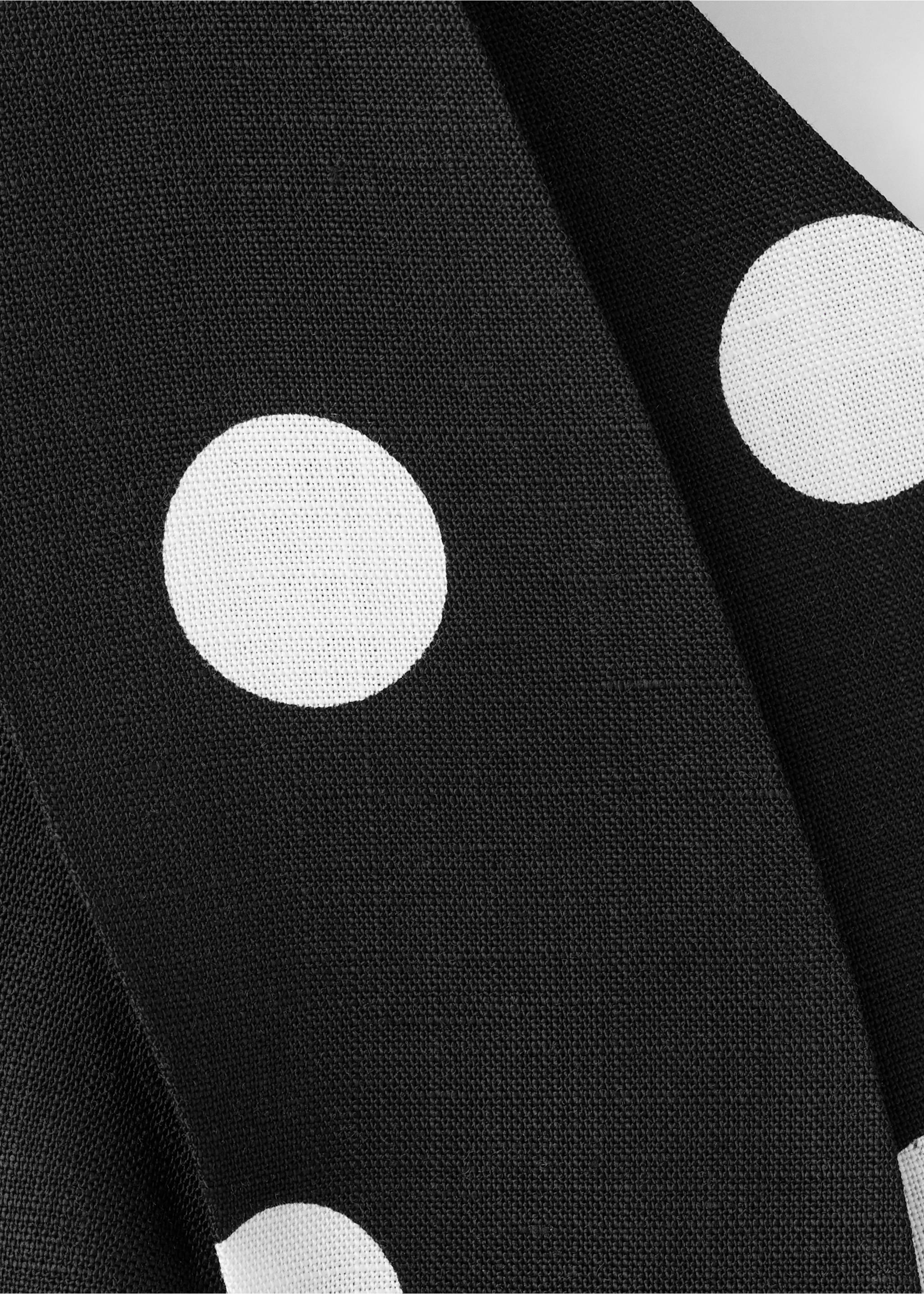 Asymmetric polka dot top - Details of the article 8, Black. Ref: 27057153-00.