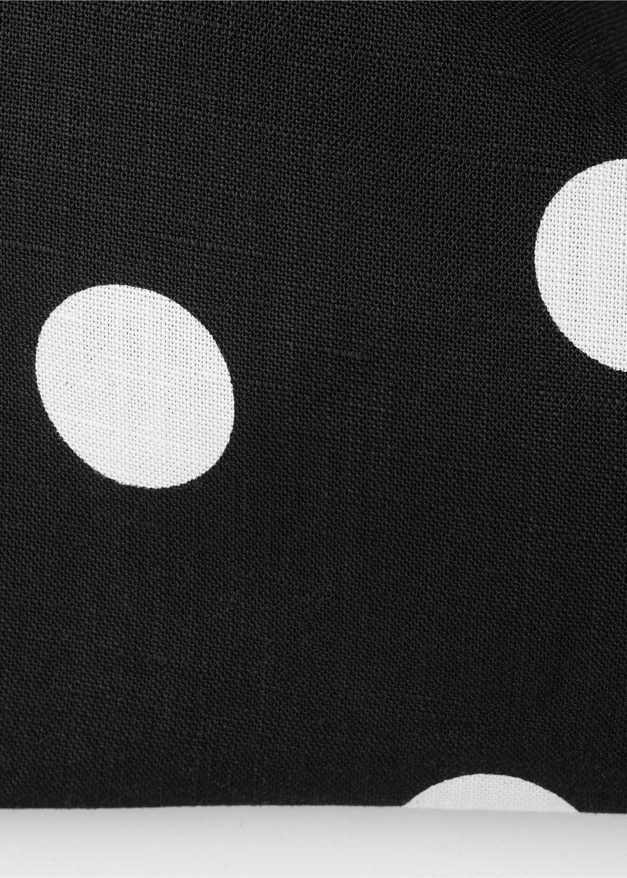 Asymmetric polka dot top - Details of the article 0, Black. Ref: 27057153-00.