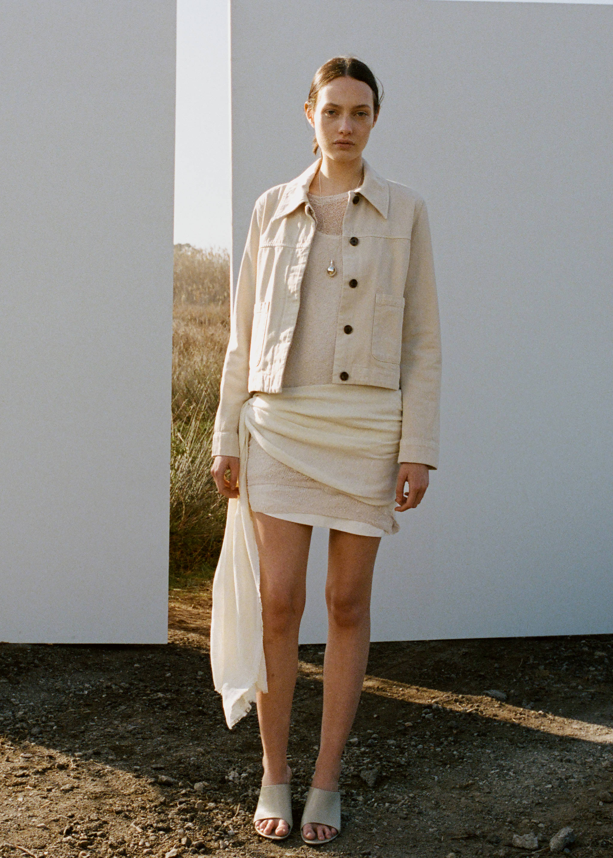 جاكيت دينيم بجيوب - رؤية عامة