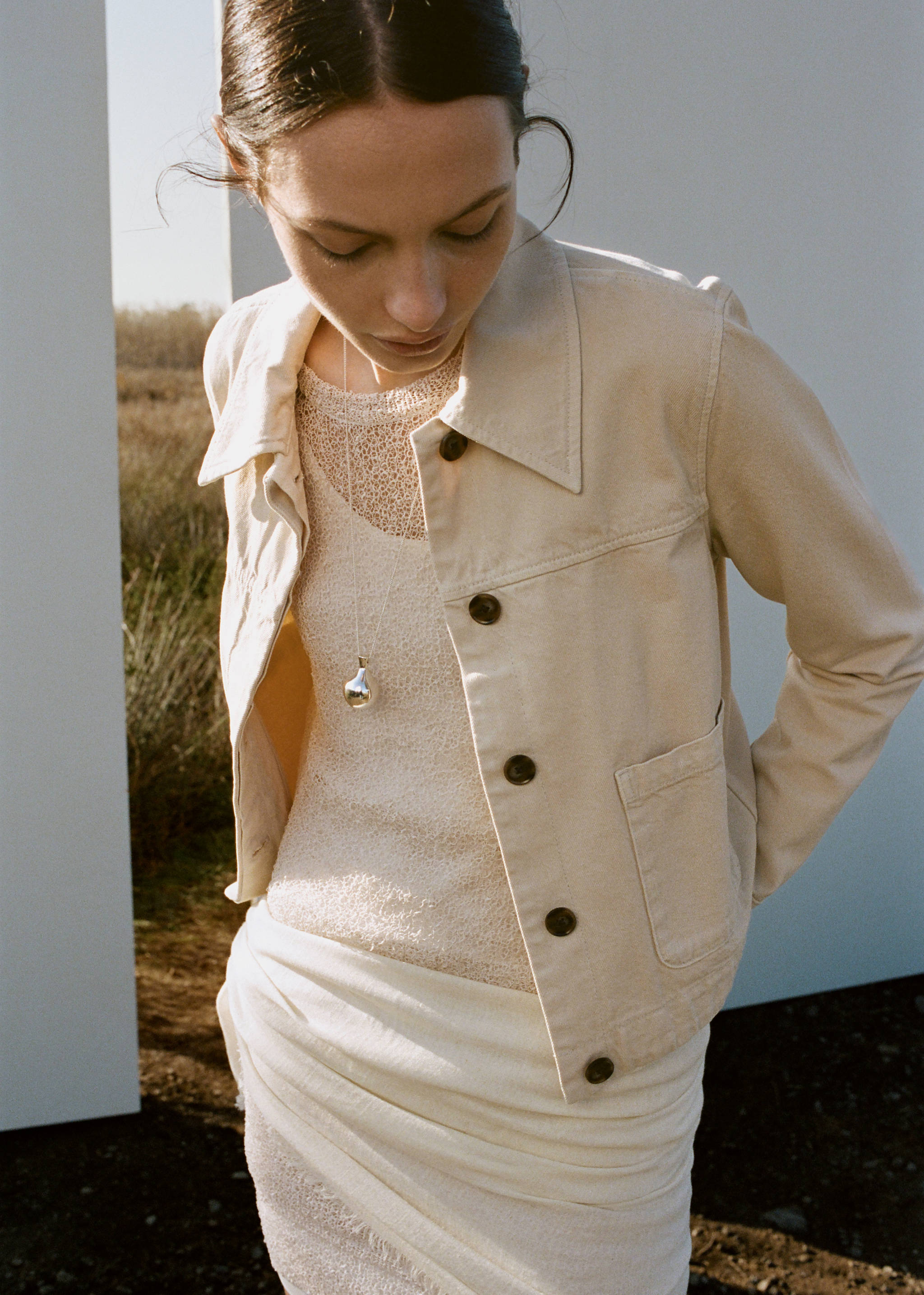 Pockets denim jacket - Medium plane