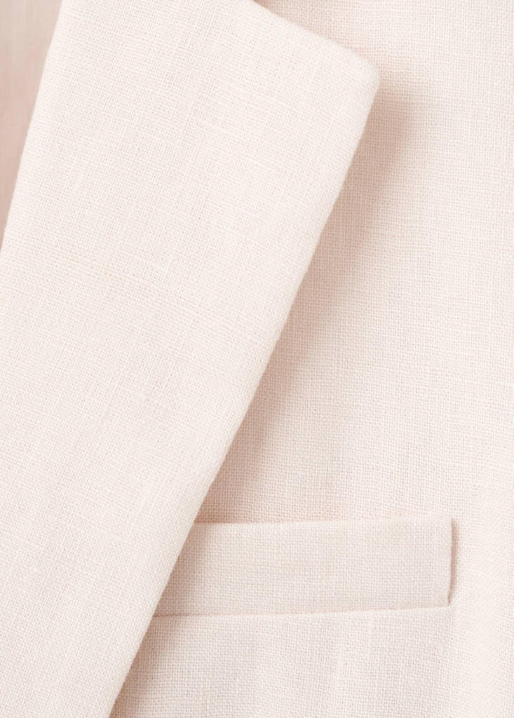 Linen suit jacket — Ecru