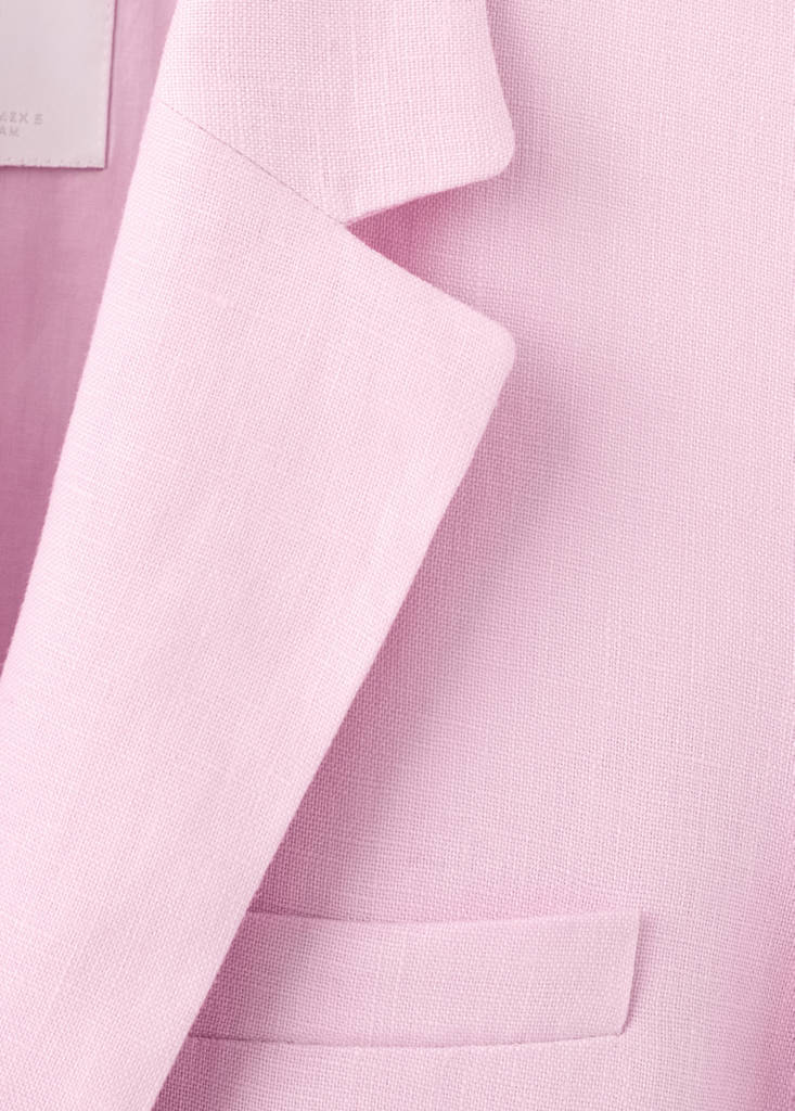 Linen suit jacket — Pink