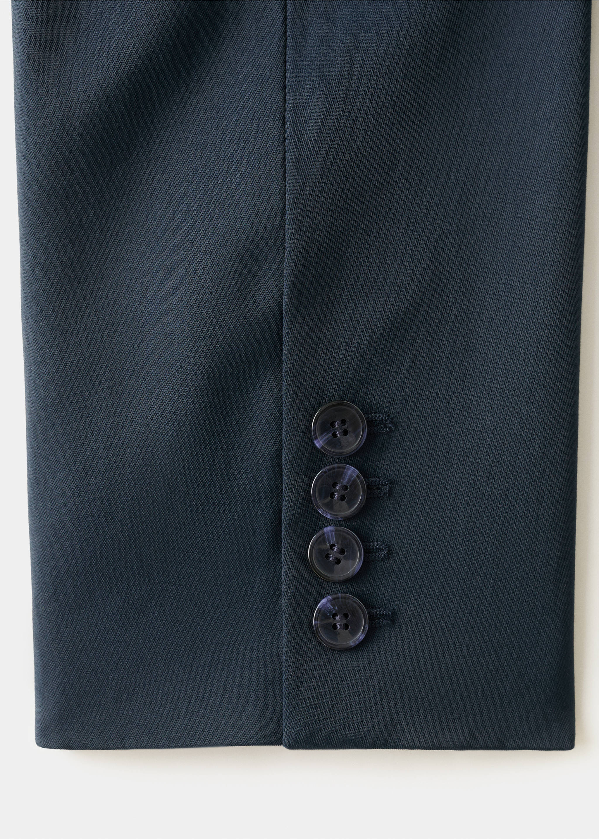 Straight jacket with flap pockets - Details of the article 0, Navy. Ref: 27057158-00.