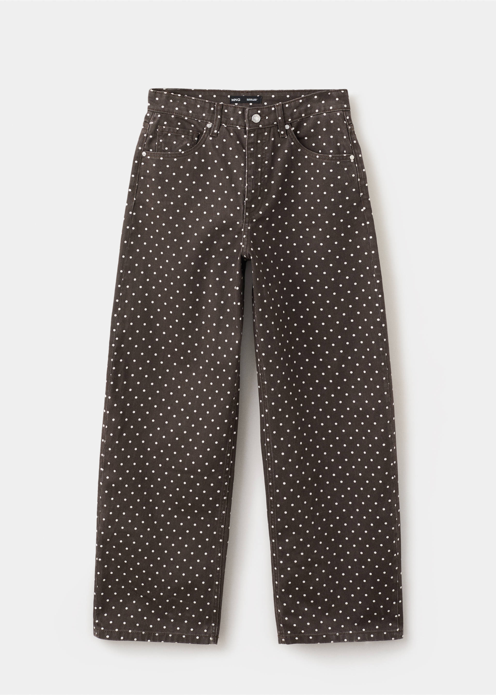 Polka dot balloon jeans - Article without model, Chocolate. Ref: 27057159-00.
