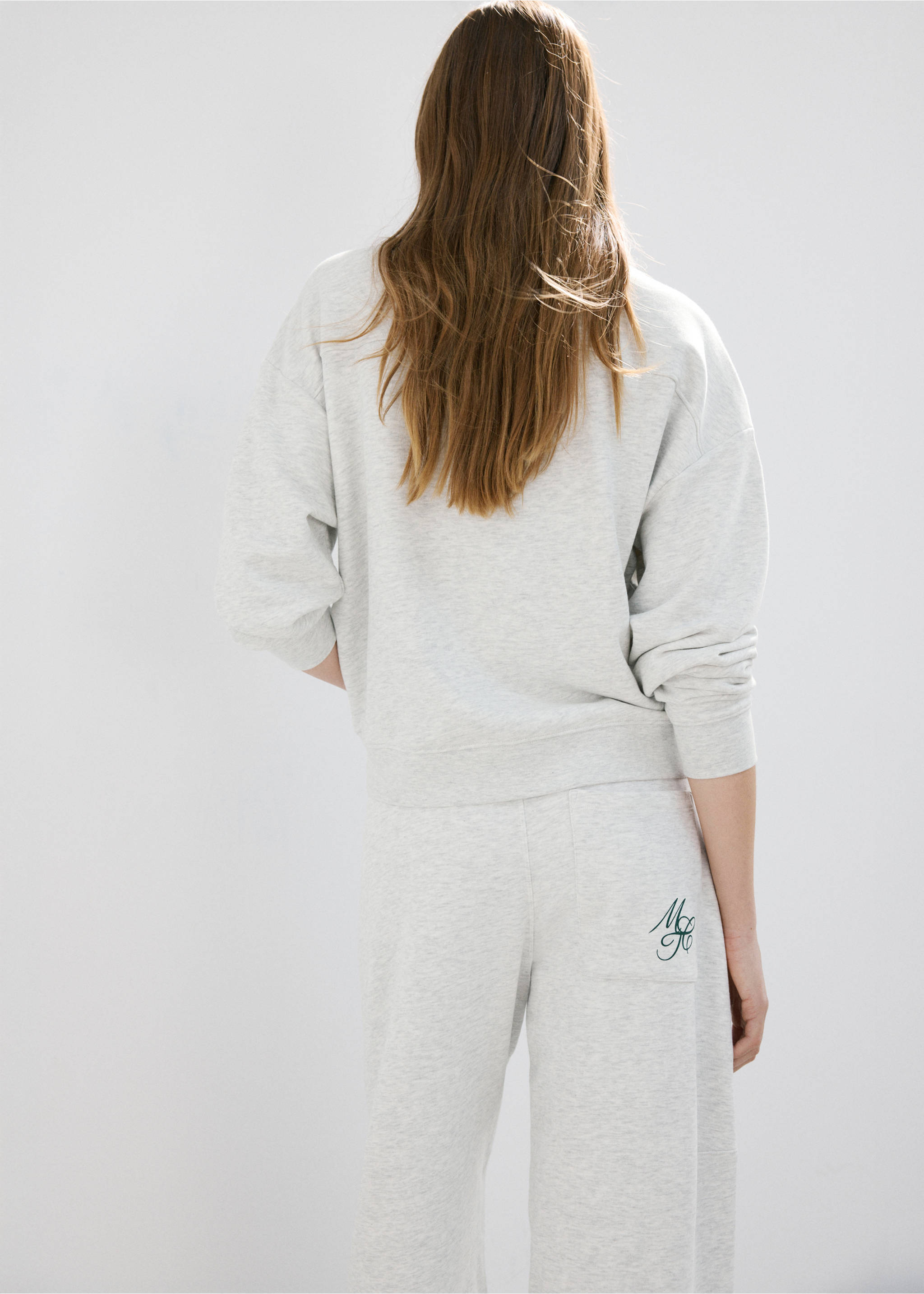 Turtleneck sweatshirt with zip - Reverse of the article, Grey. Ref: 27057163-00.