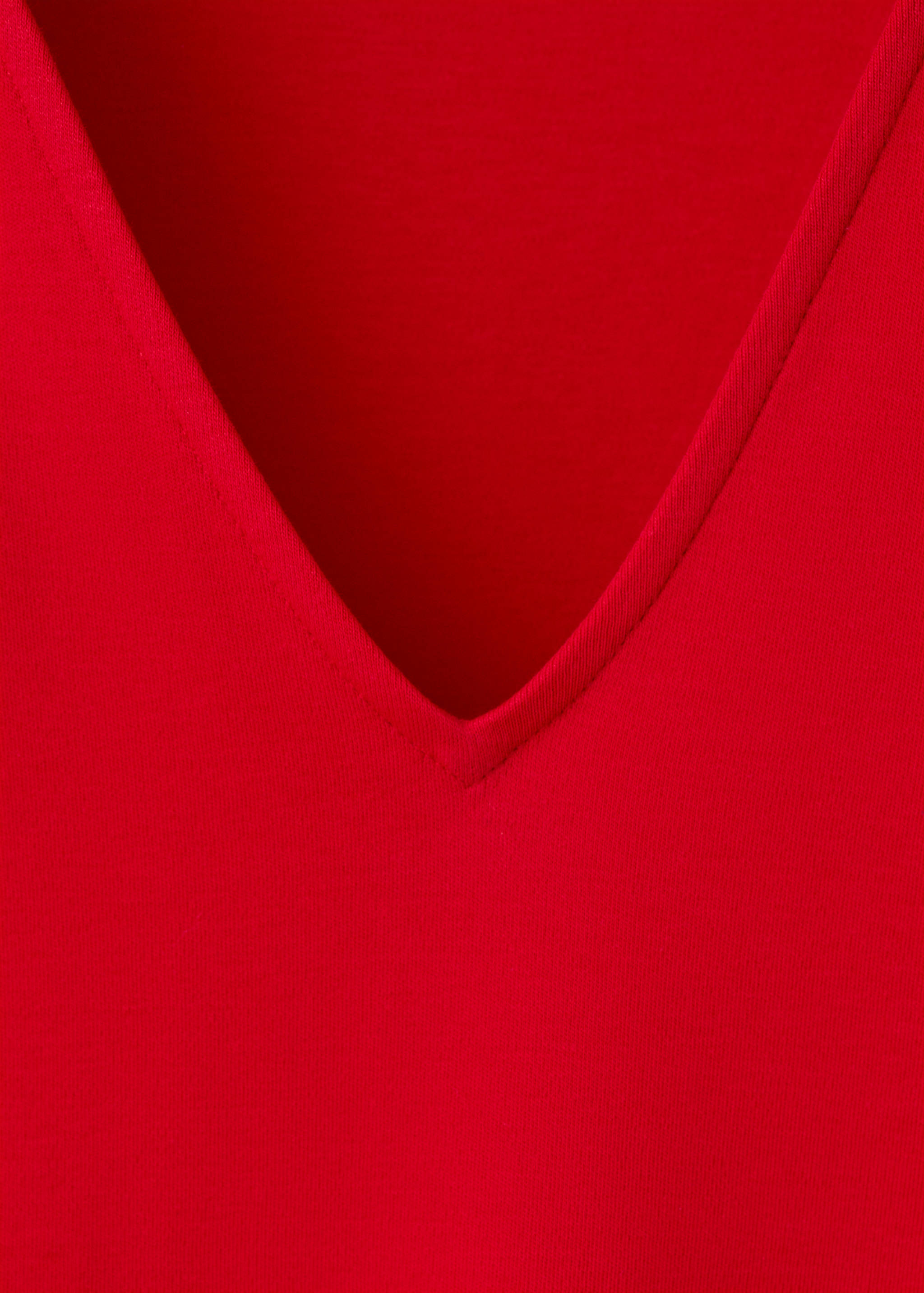 V-neck cotton T-shirt - Details of the article 8