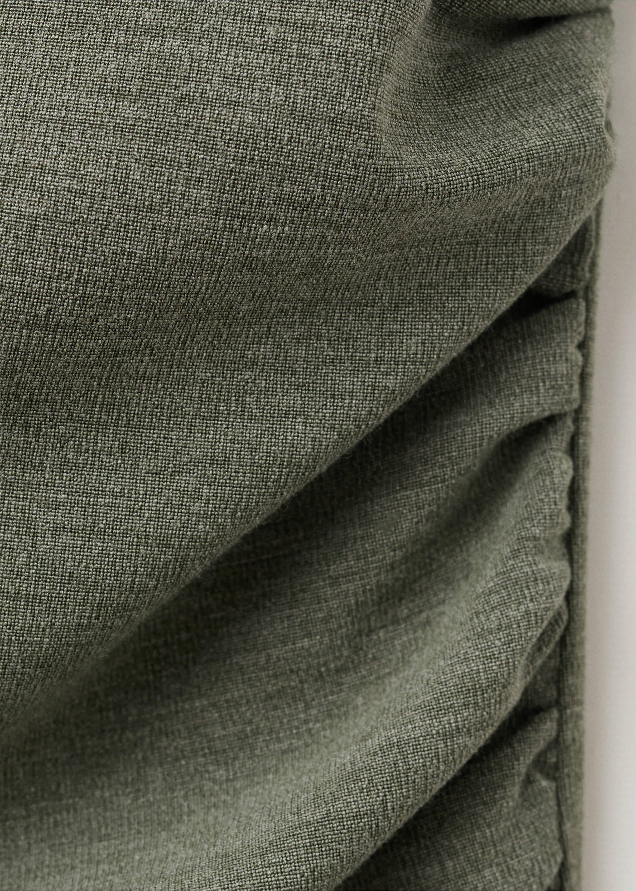 Robe ajustée détail métallique - Détail de l'article 0, Vert. Ref: 27057166-00.