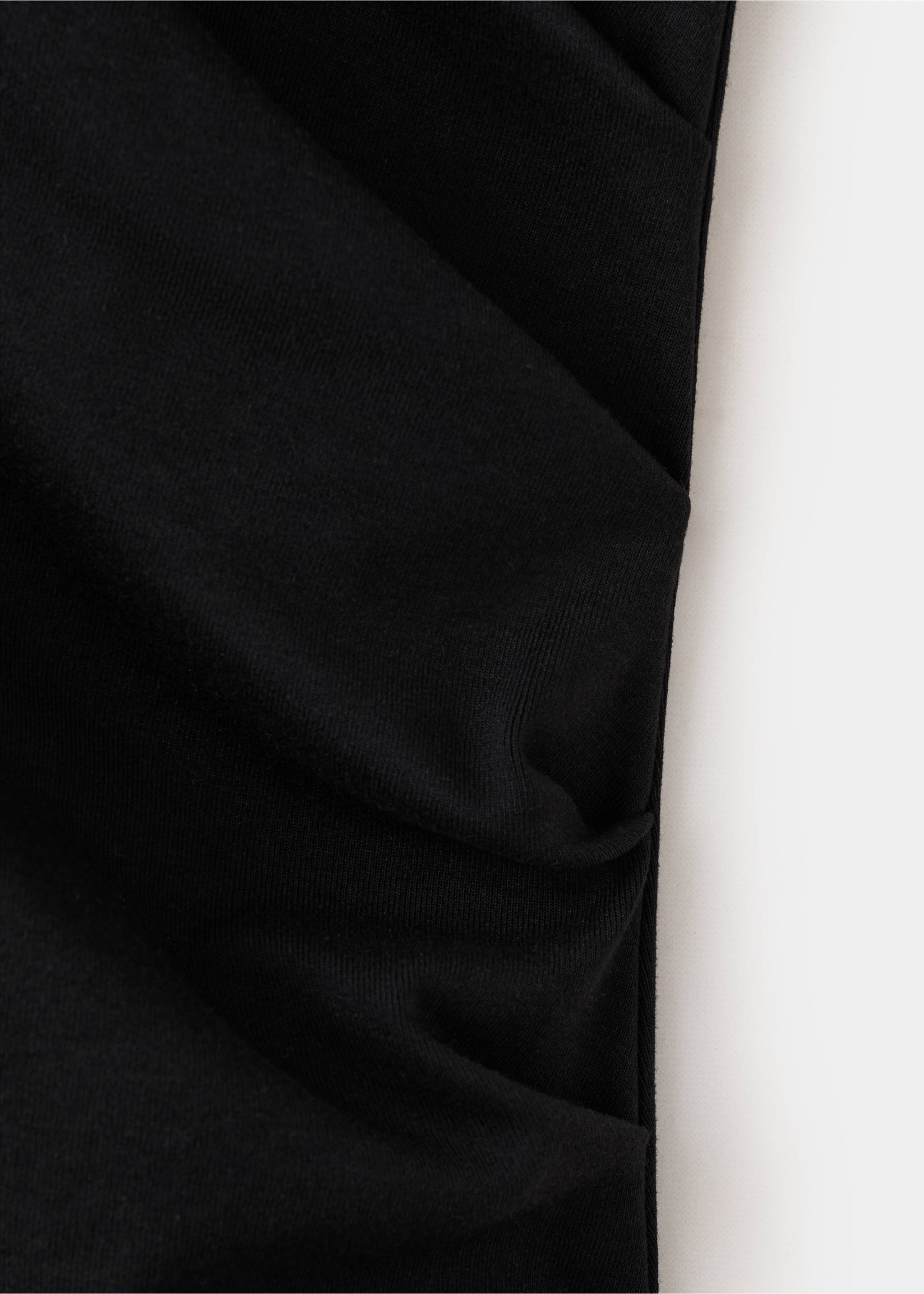 Long draped dress - Details of the article 8, Black. Ref: 27057167-00.