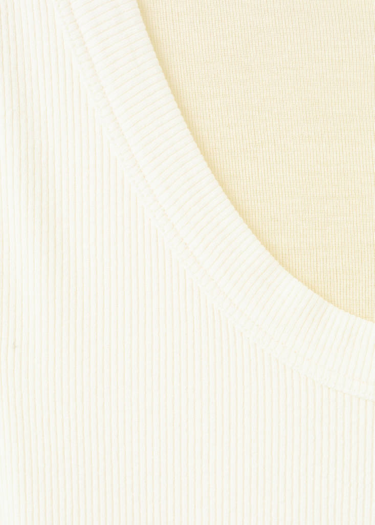 Two-tone contrast T-shirt — Off White