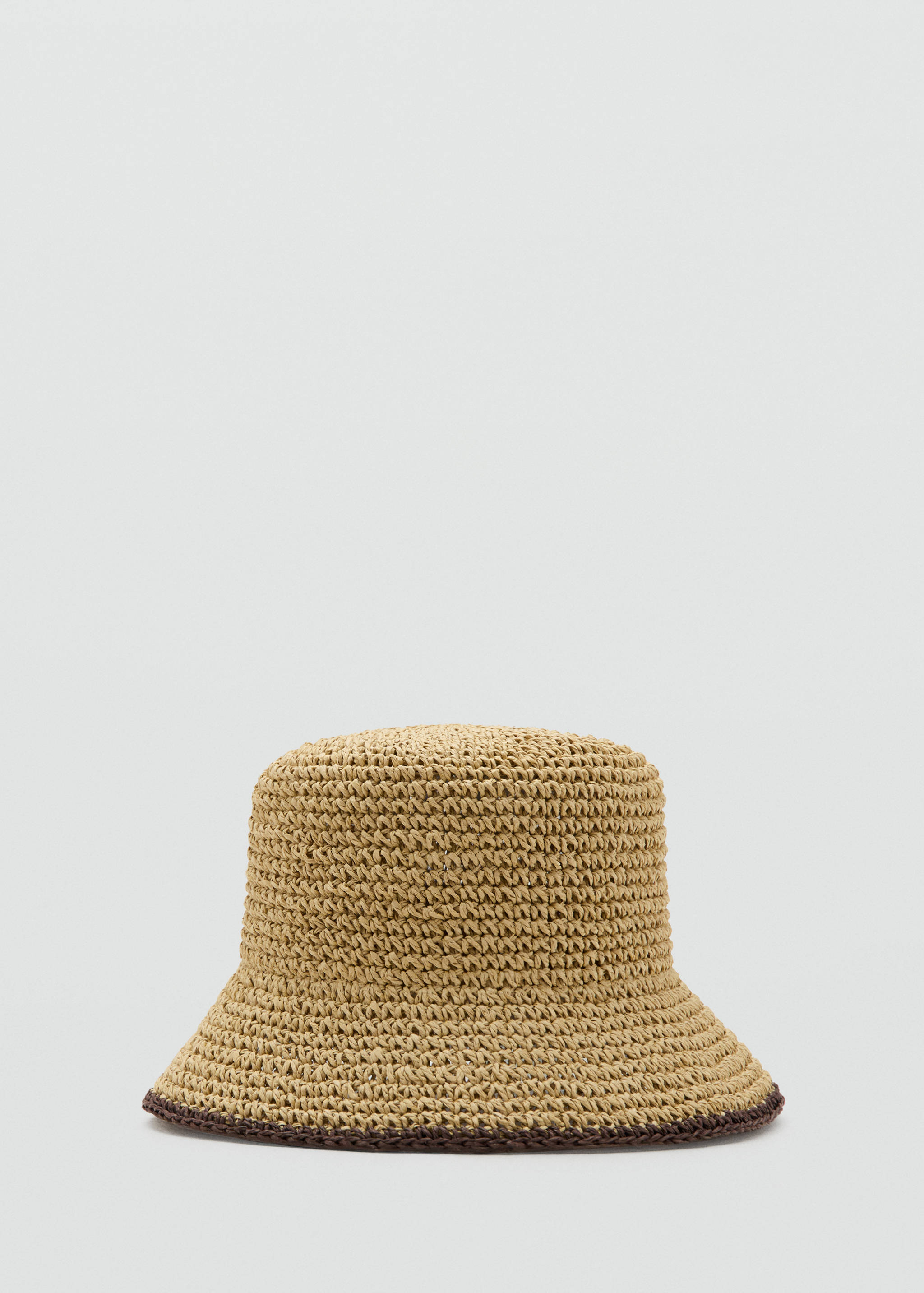 قبعة دلو من الألياف الطبيعية - منتج دون نموذج
