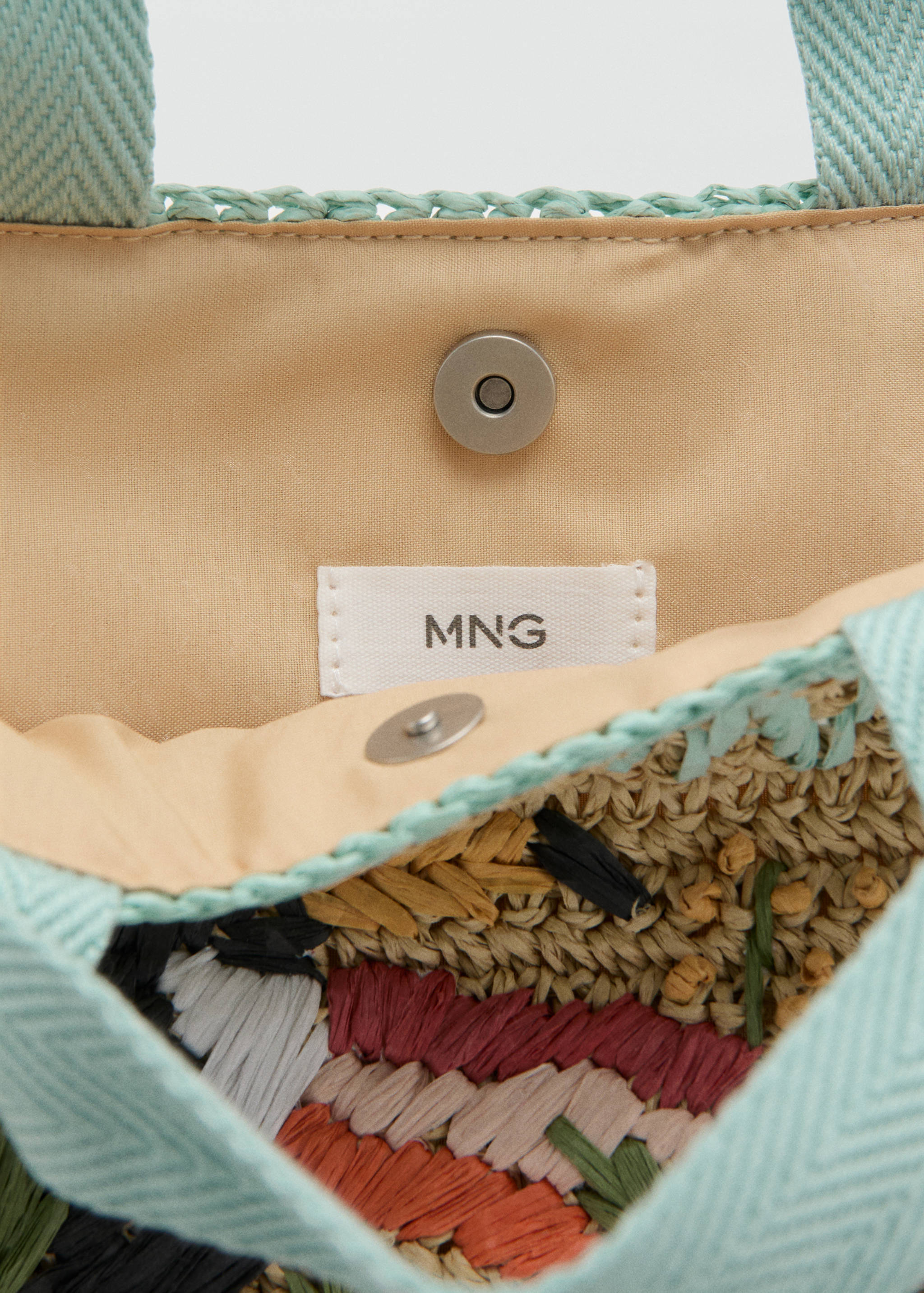 Square raffia handbag - Details of the article 2