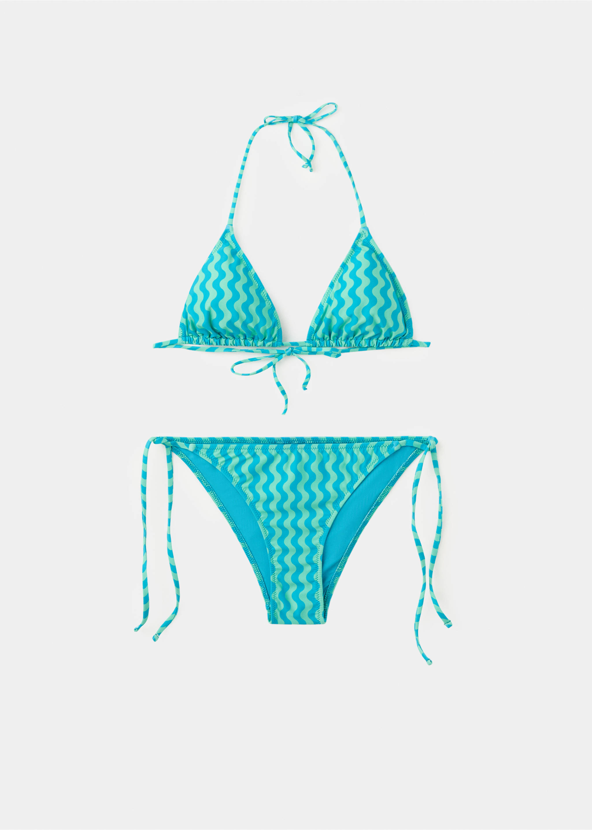 Bikini ondas bicolor braguita media - Artículo sin modelo, Turquesa. Ref: 27057782-00.
