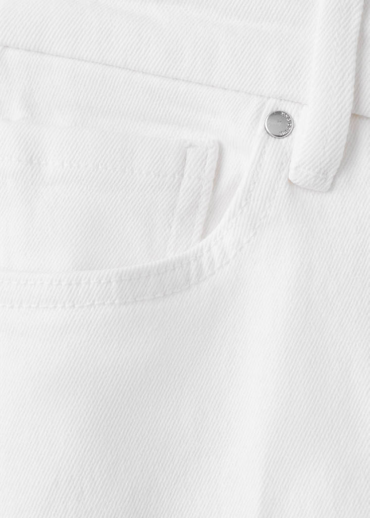 Violet flared high-rise jeans — White