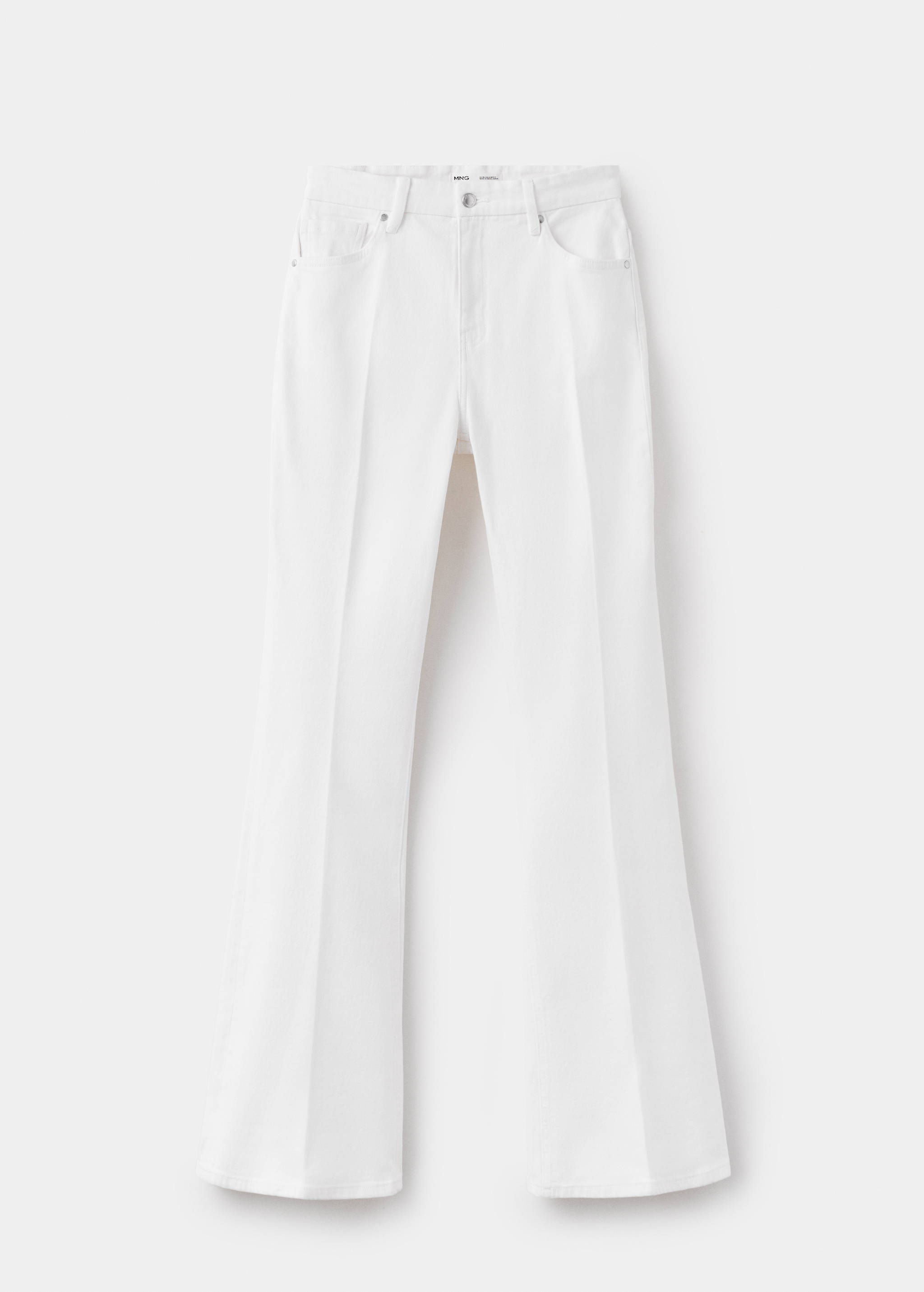 Violet flared high-rise jeans - Article without model