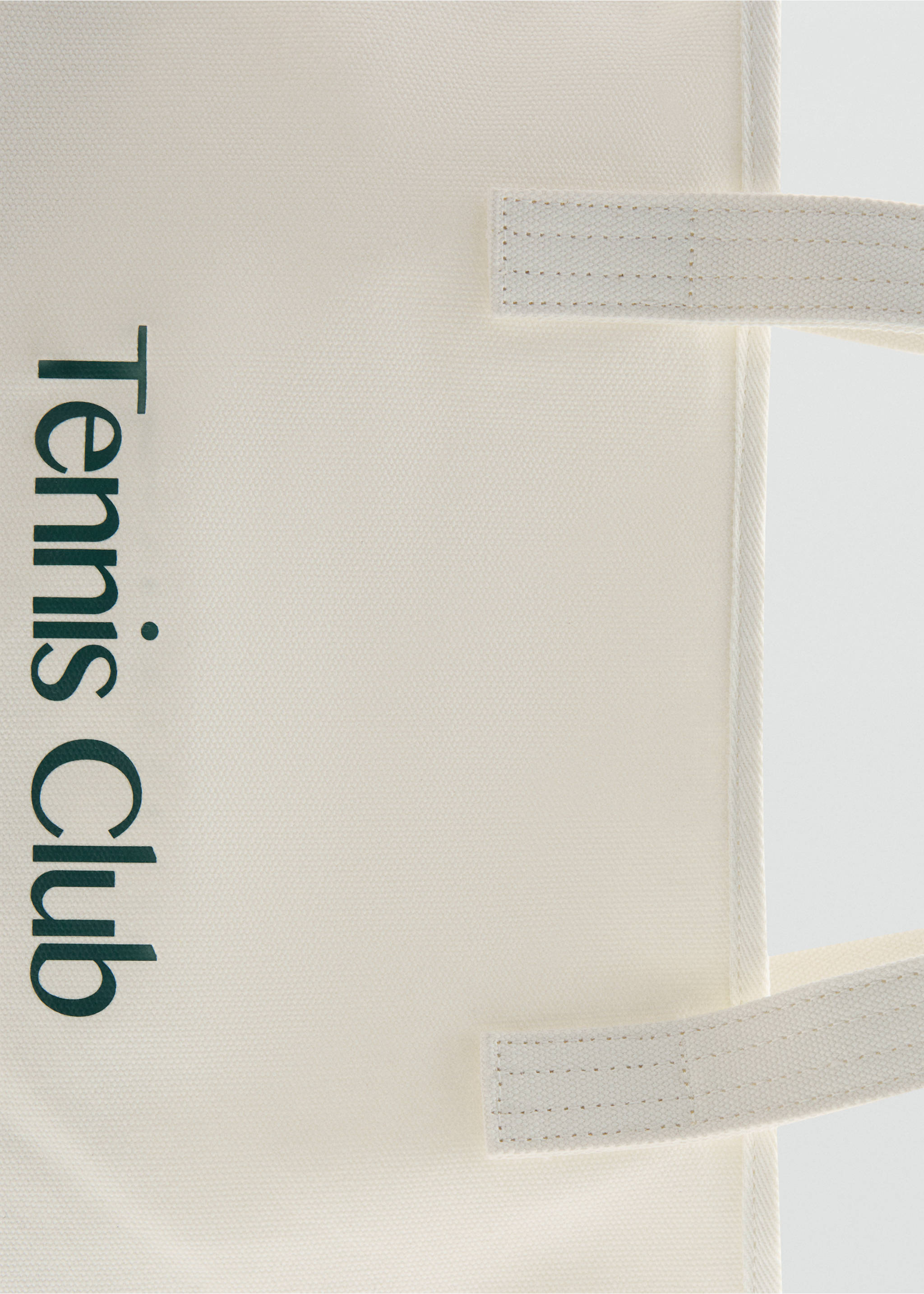 حقيبة توت بطباعة نص - تفاصيل المنتج 2, أبيض. Ref: 27057785-00.